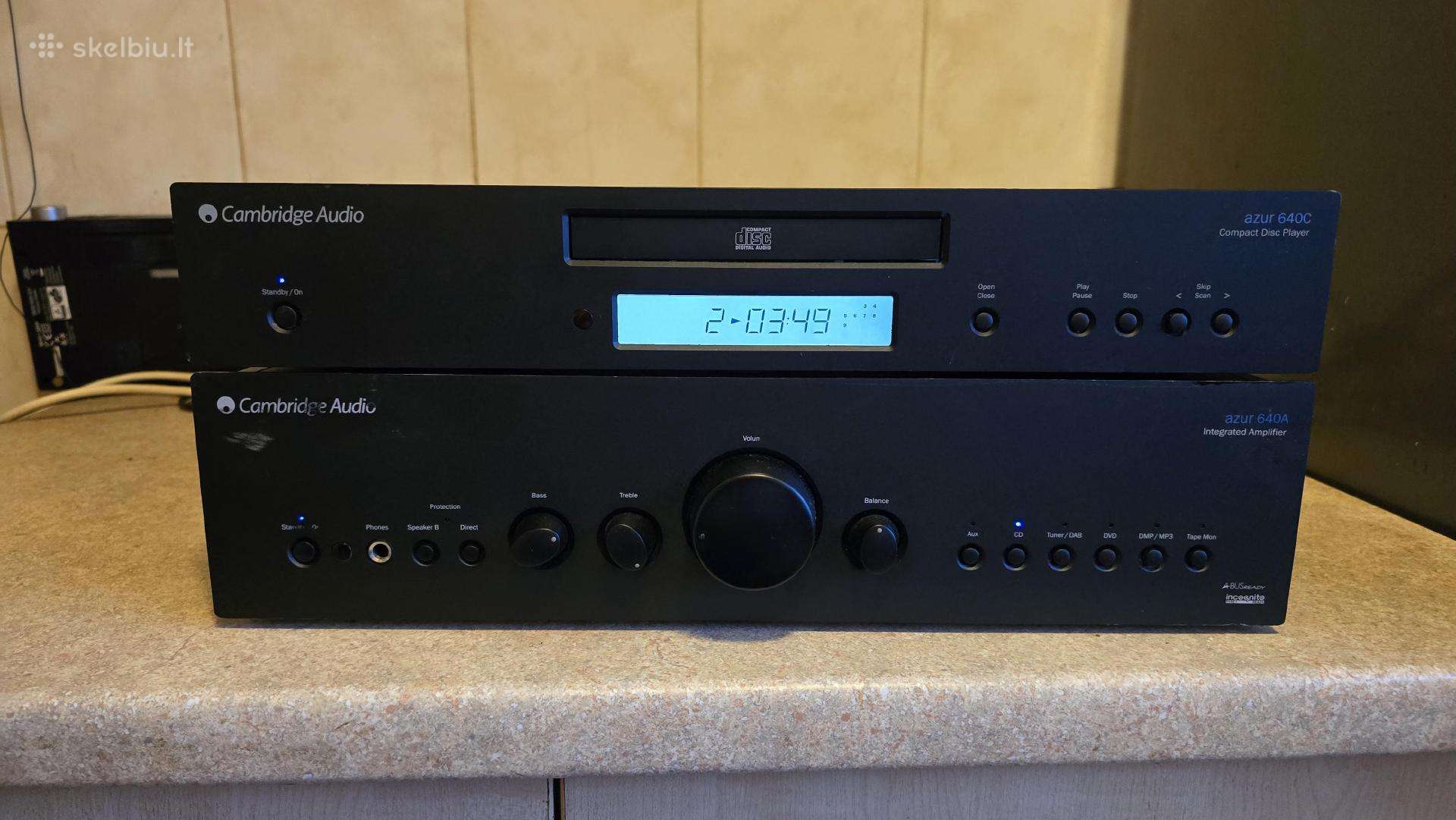 Cambridge Audio A640a Stiprintuvas Ir CD Grotuvas.