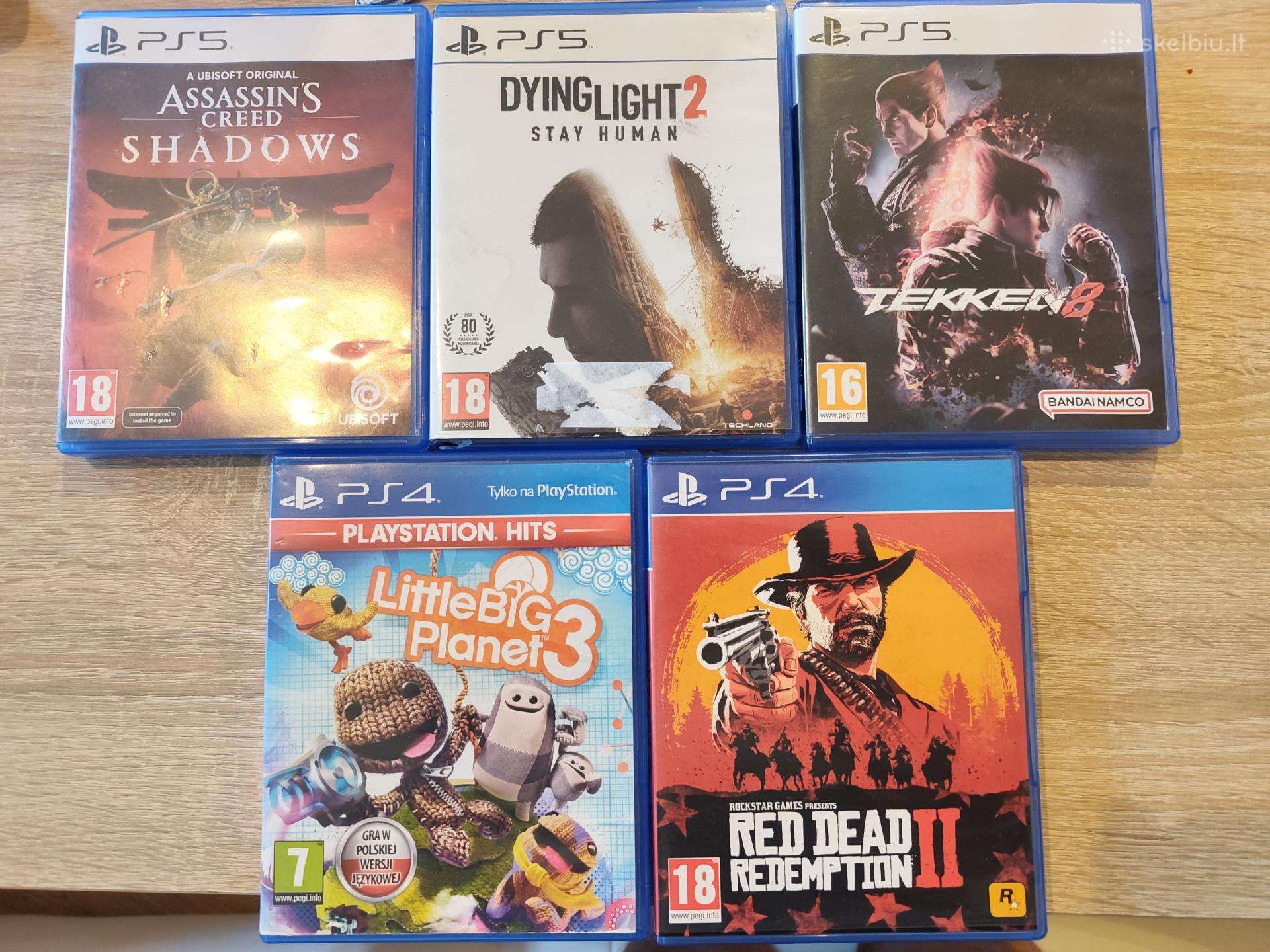 Parduodami Ps4 ir Ps5 žaidimai