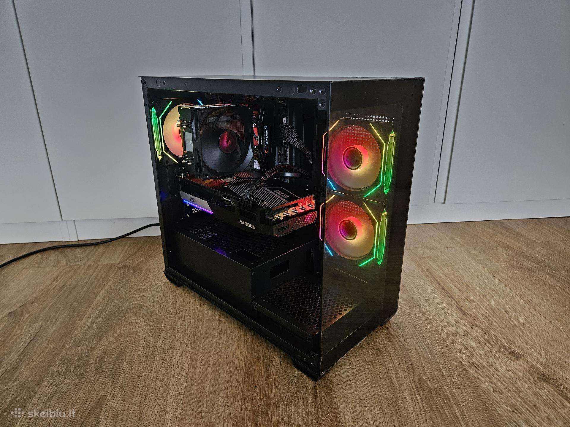 Intel i5 12400f kompiuteris su Rx 6700 XT