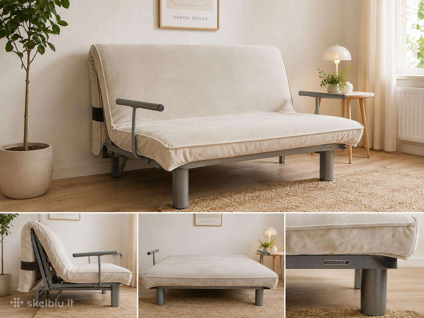 Skandinaviško dizaino sofa-lova