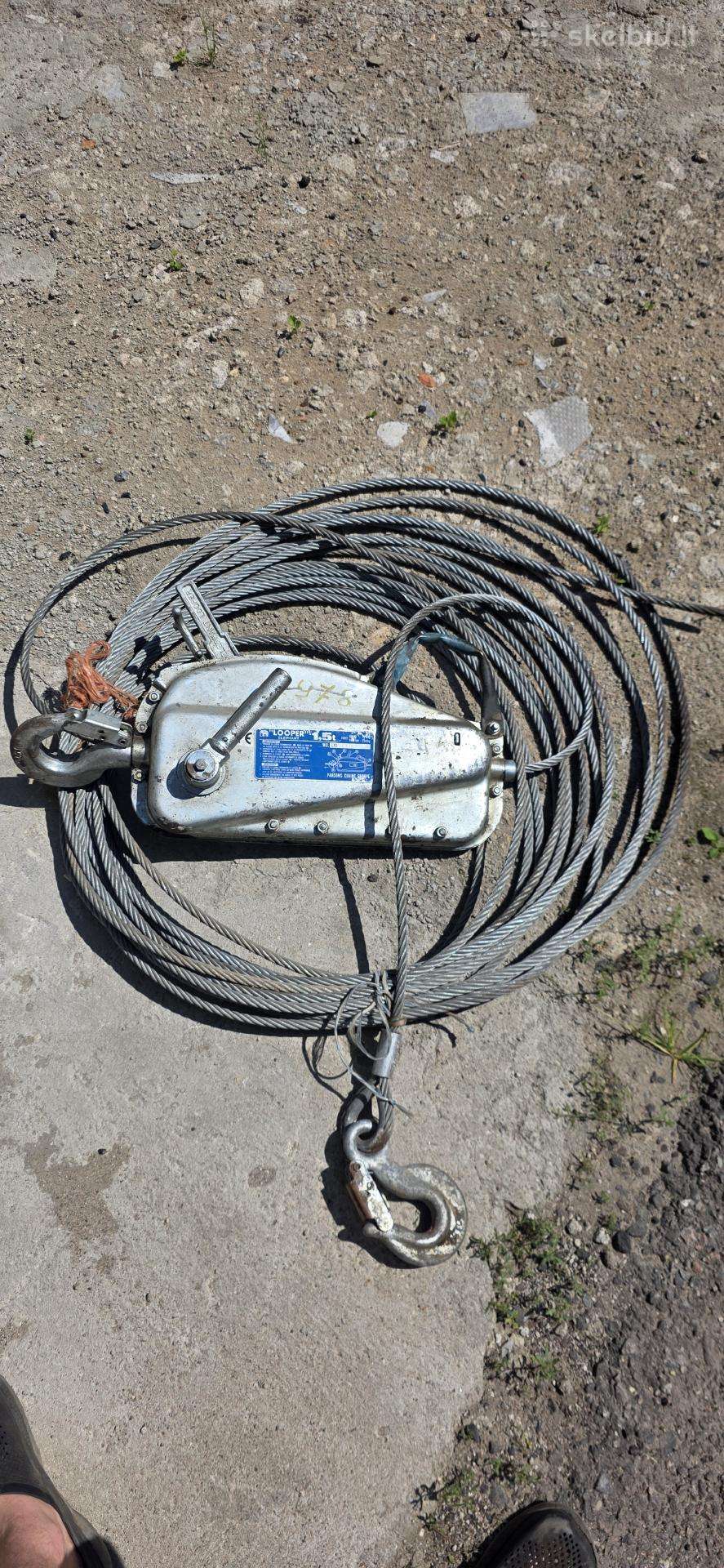 Elephant Looper 1,5 t rankinė trosinė gervė