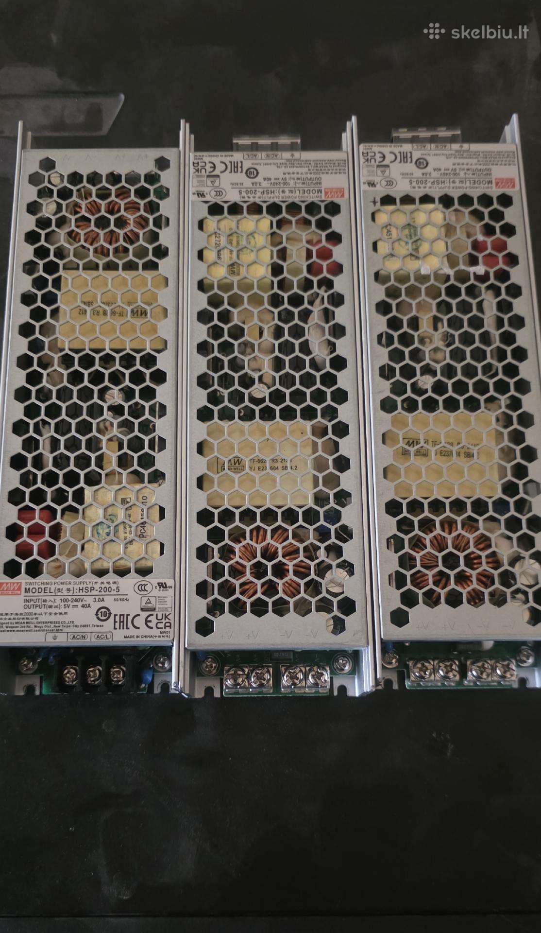 Maitinimo šaltiniai Meanwell Ac-dc