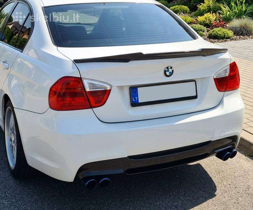 Naujas 100% Tikro Anglies Pluošto E90 Spoileris