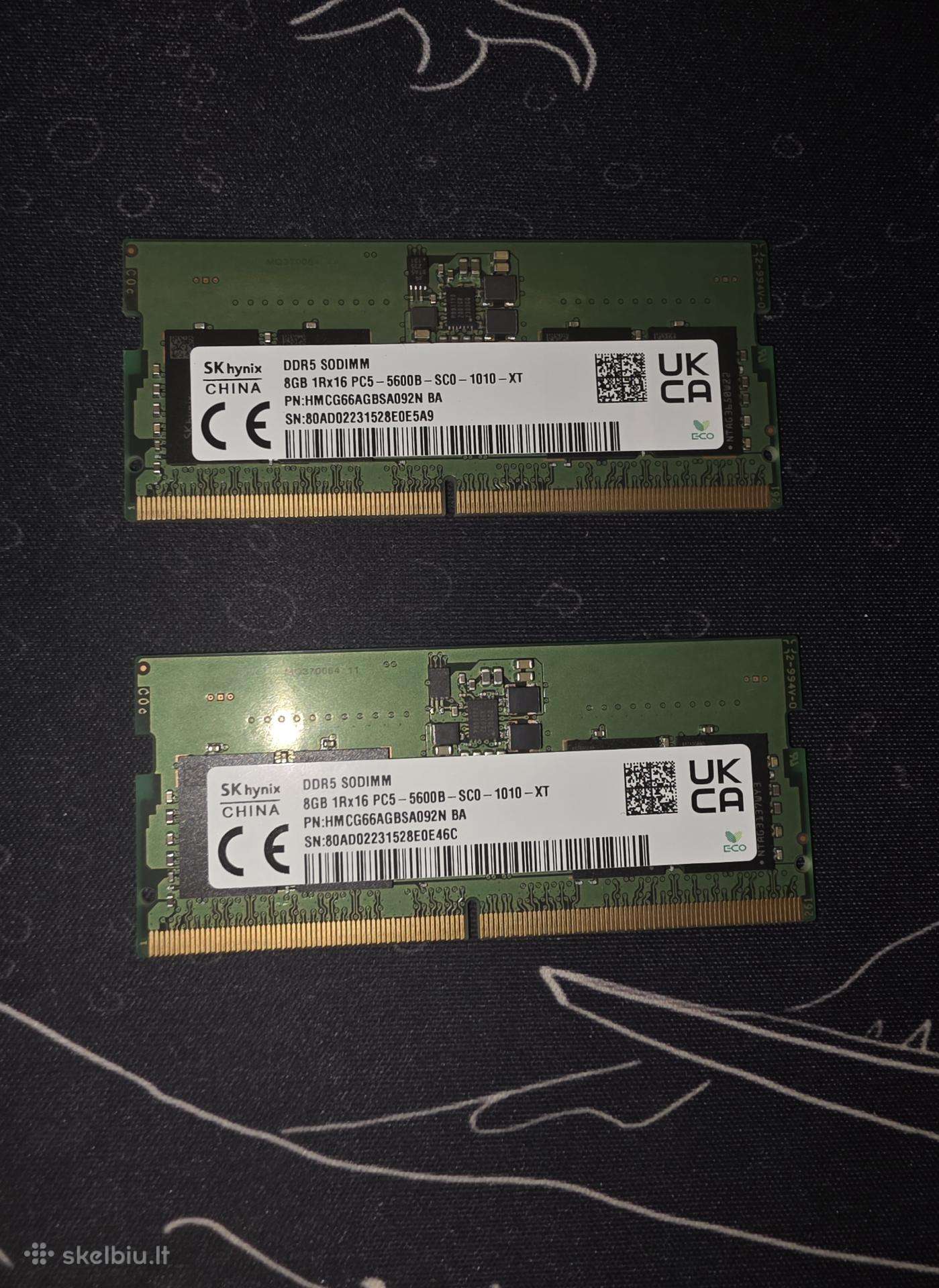 16gb (2x8gb) Ddr5 5600mhz Sodimm RAM