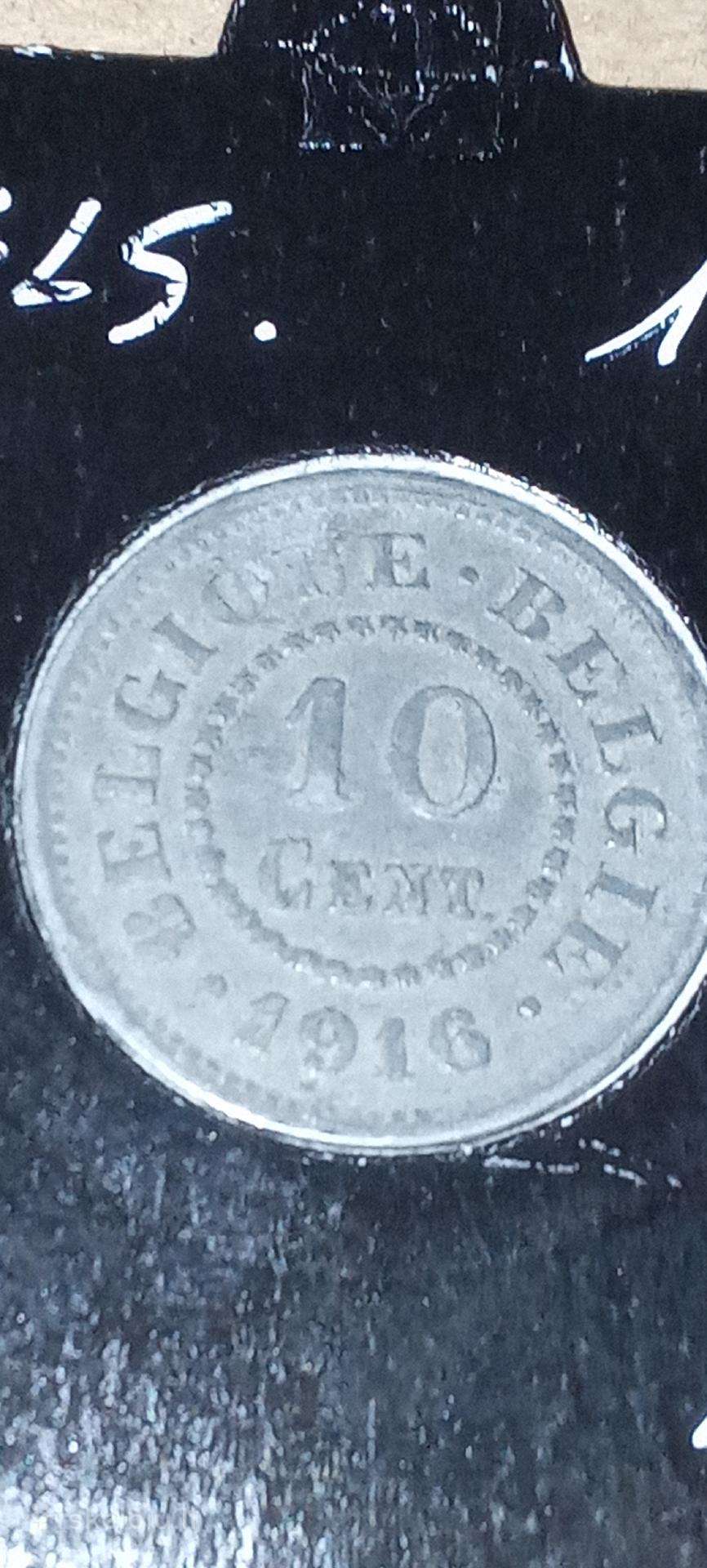 Belgija 10 santimų 1916