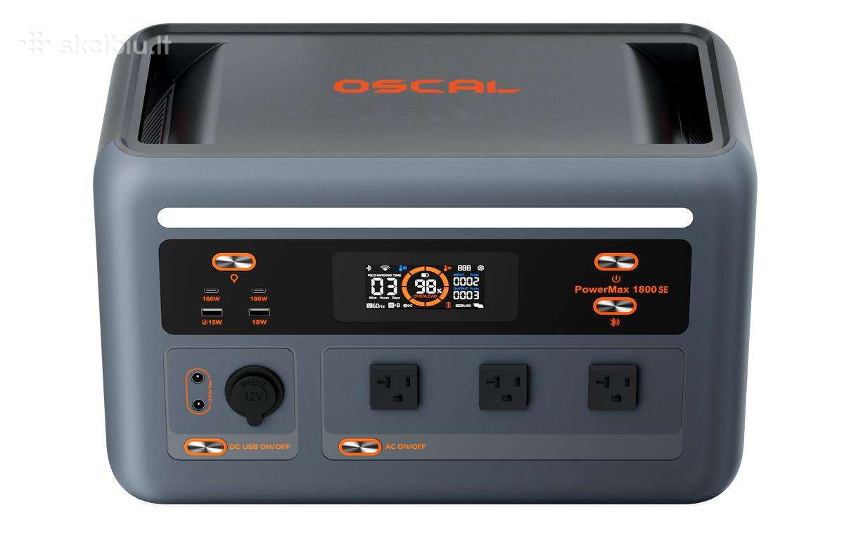 Nauja oscal powermax 1800 se energijos stotele