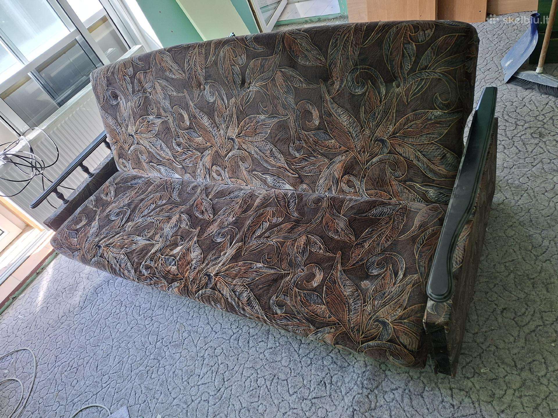 Sofa lova, išsilankstoma, magamoji, nemokamai
