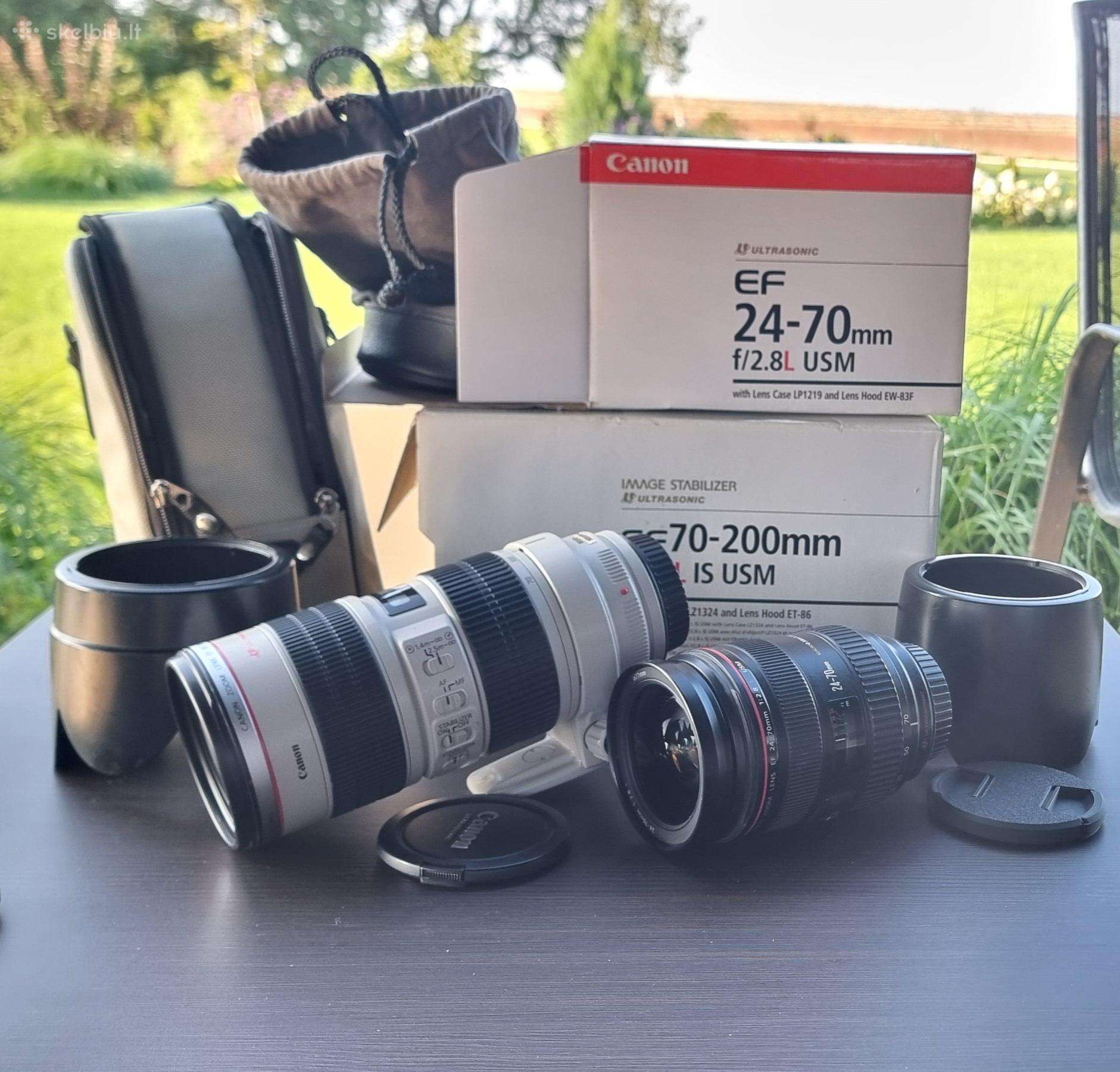 Canon 24-70/2,8l ir 70-200/2,8l Is