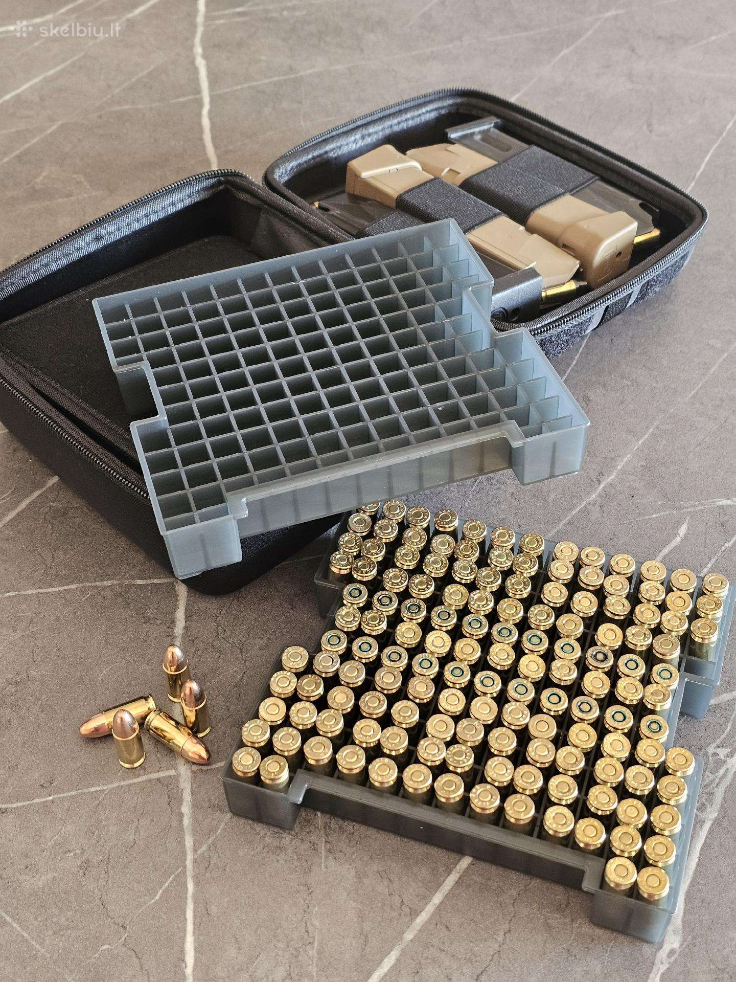 Dėklas 9 mm šoviniams - 282 + 4 dėtuvės