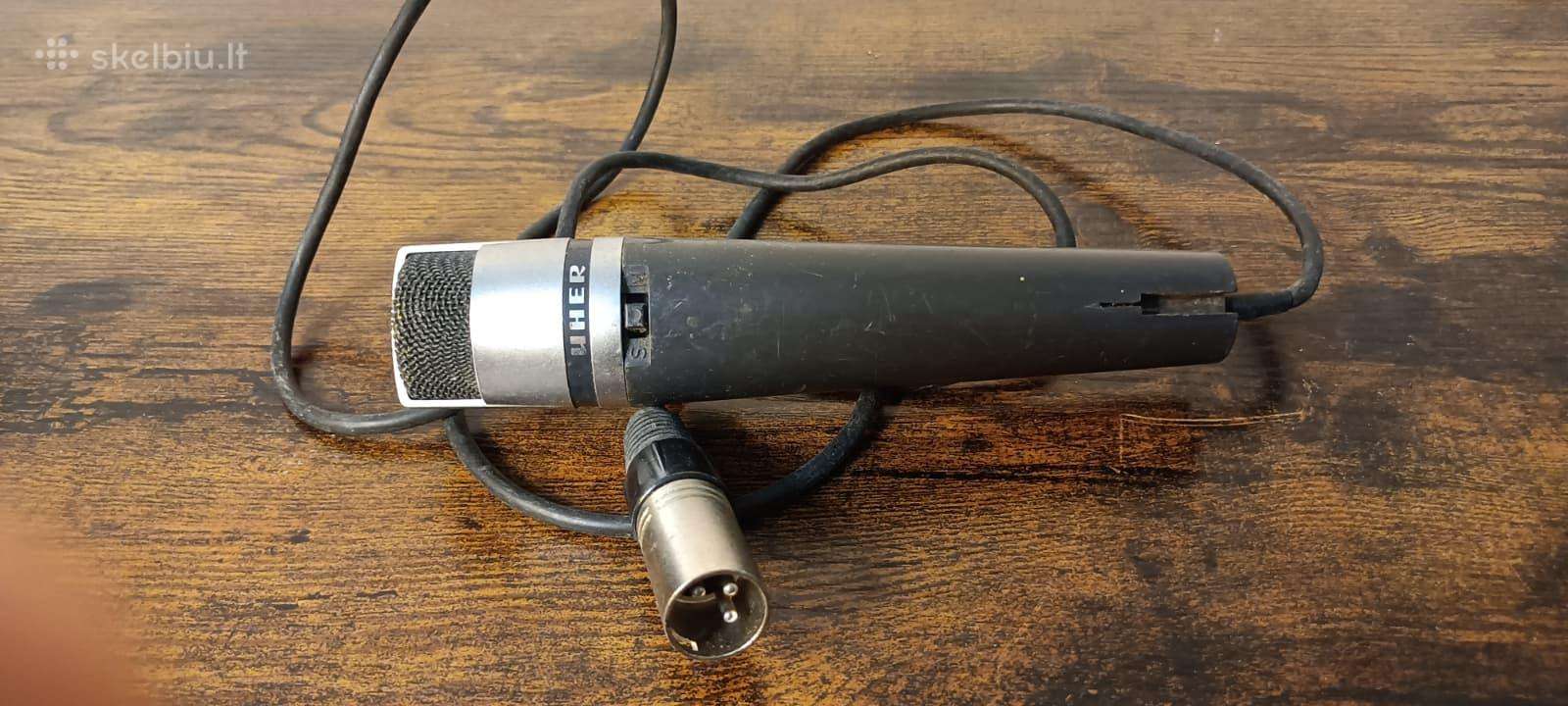 Vintažinis dinaminis mikrofonas Uher M 534