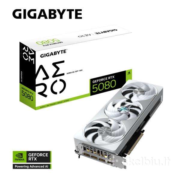 Nauja Rtx 5080 Gigabyte Aero Balta 16gb Gddr7