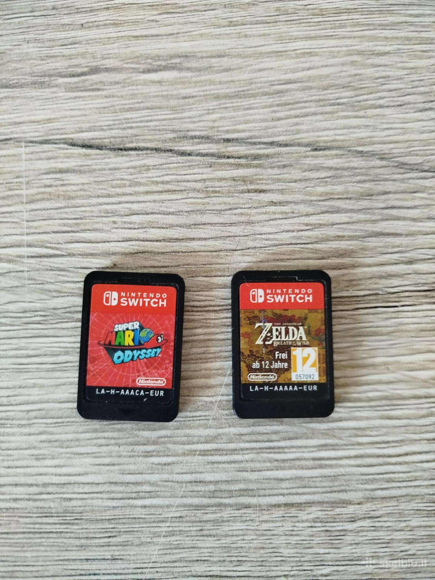 Nintendo switch Mario ir Zelda