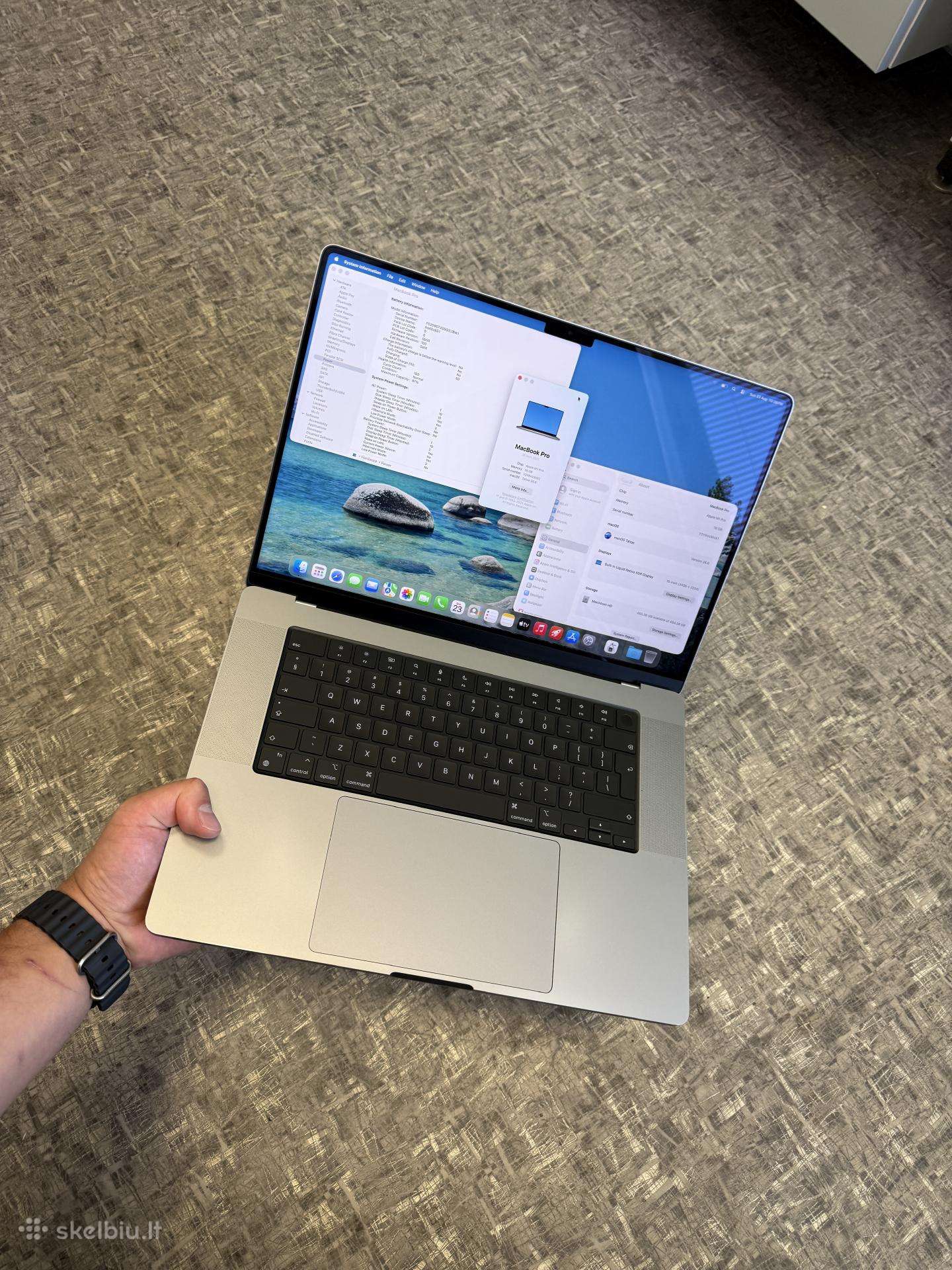MacBook Pro 16" m1pro/16ram/512gb/97%