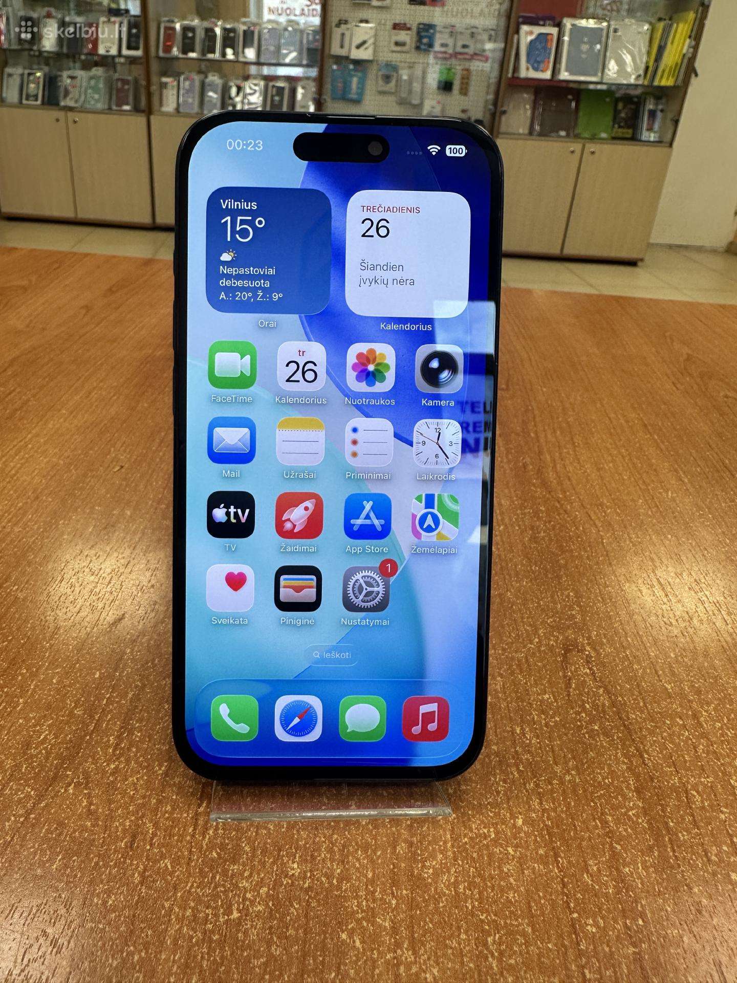 Apple iPhone 15 Pro 512 GB (naudotas)