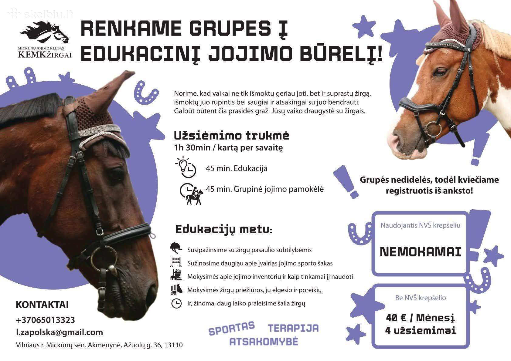 Jojimo Užsiėmimai Vaikams Ir Suaugusiems