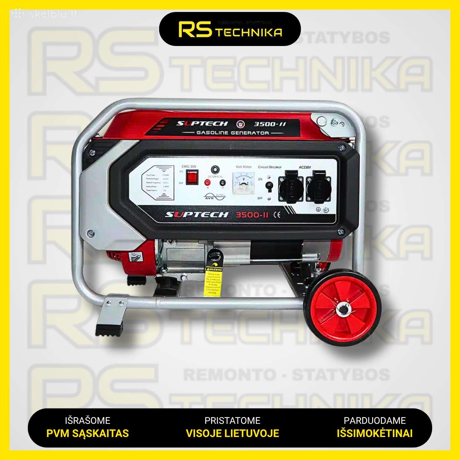 Benzininis generatorius SUPTECH 3500-II
