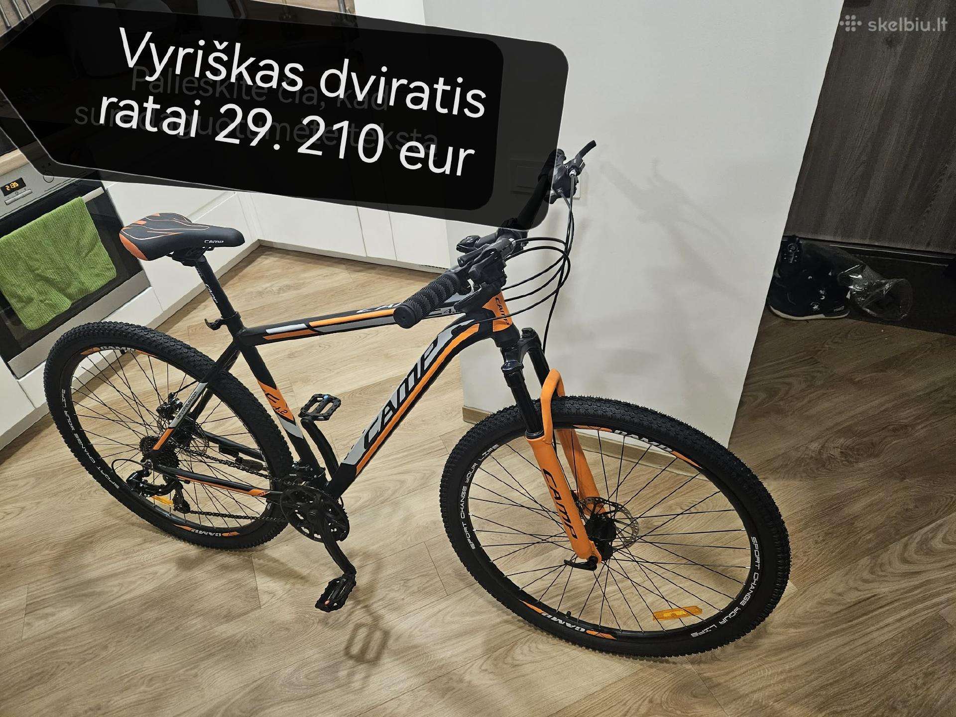 Dviračiai vyriškas 210 eur vaikiškas 70