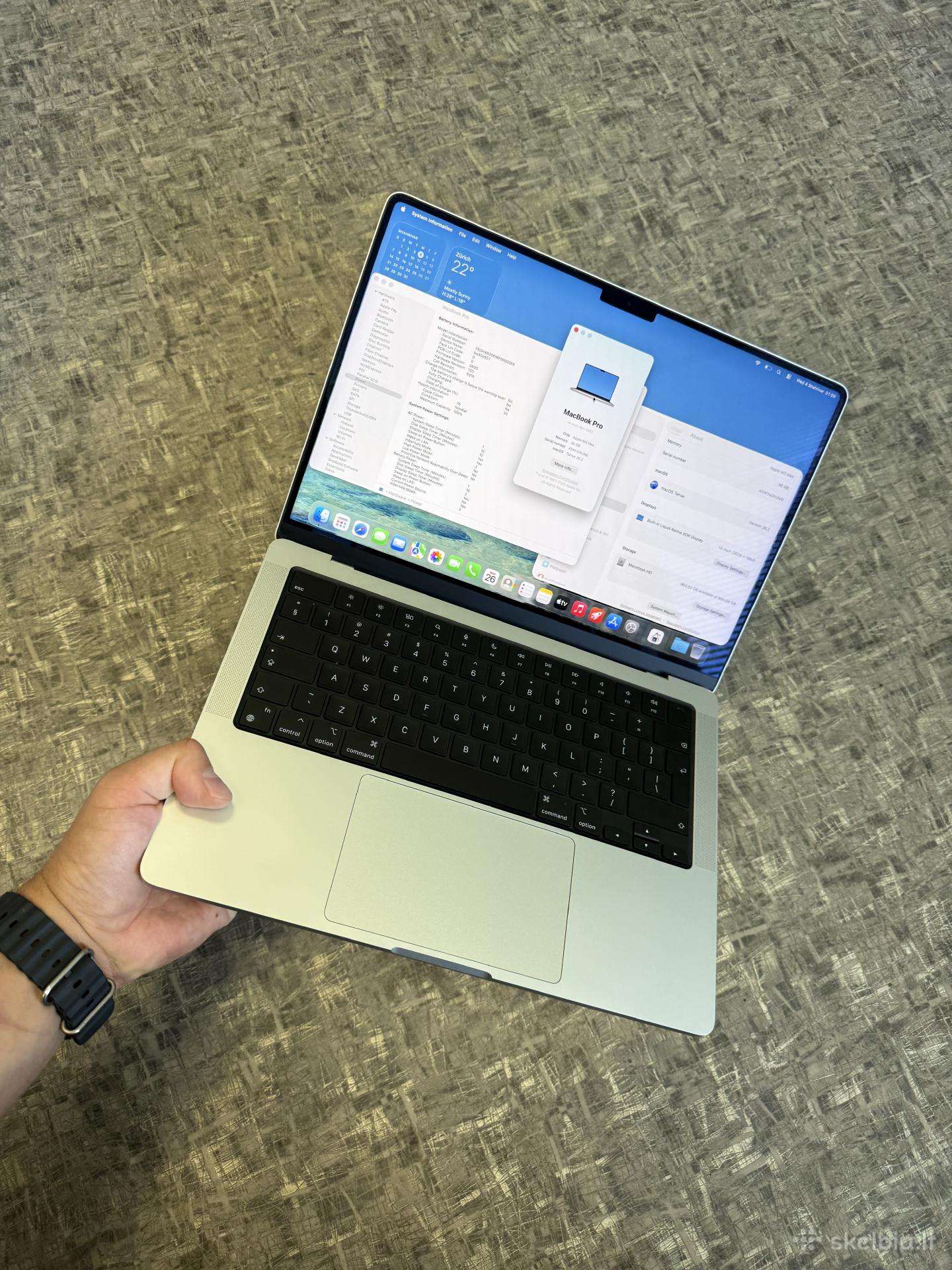 MacBook pro 14 m3 max / 36ram / 1tb / 100% / 2024