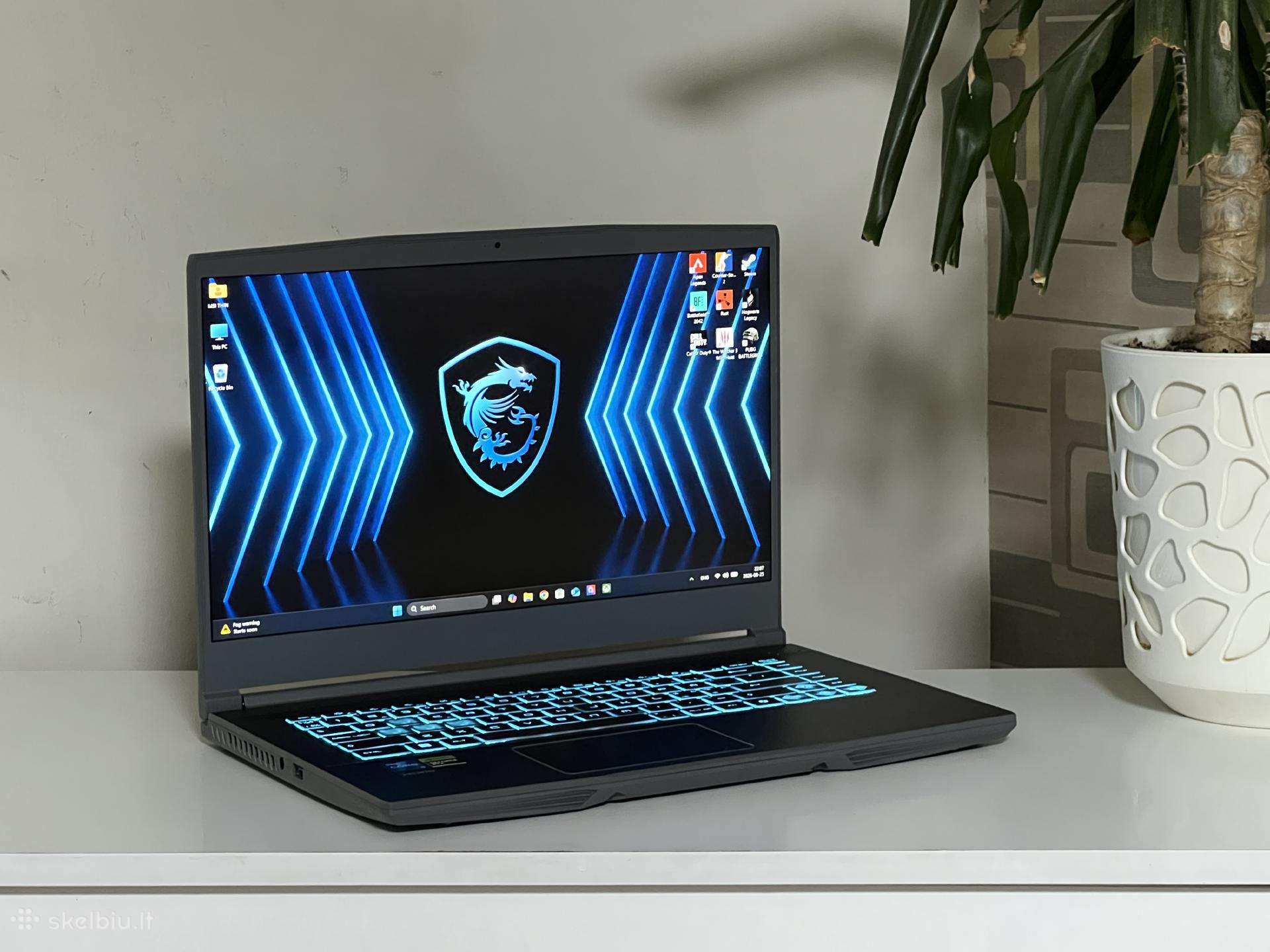 Parduodamas Msi Thin su Rtx 4050, I5-13k, 144hz.