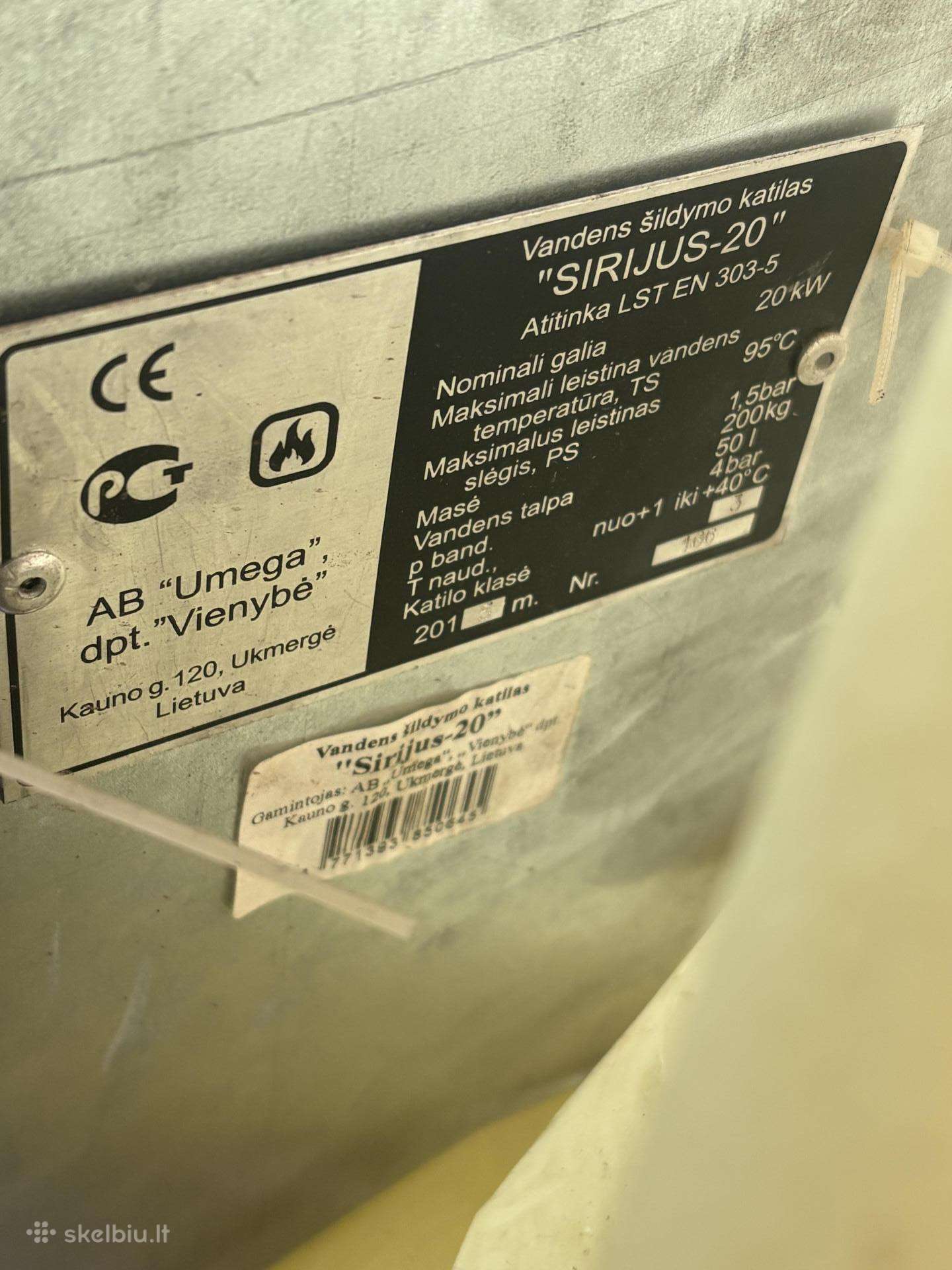 Vienybe sirijus 20kw+ air pellet