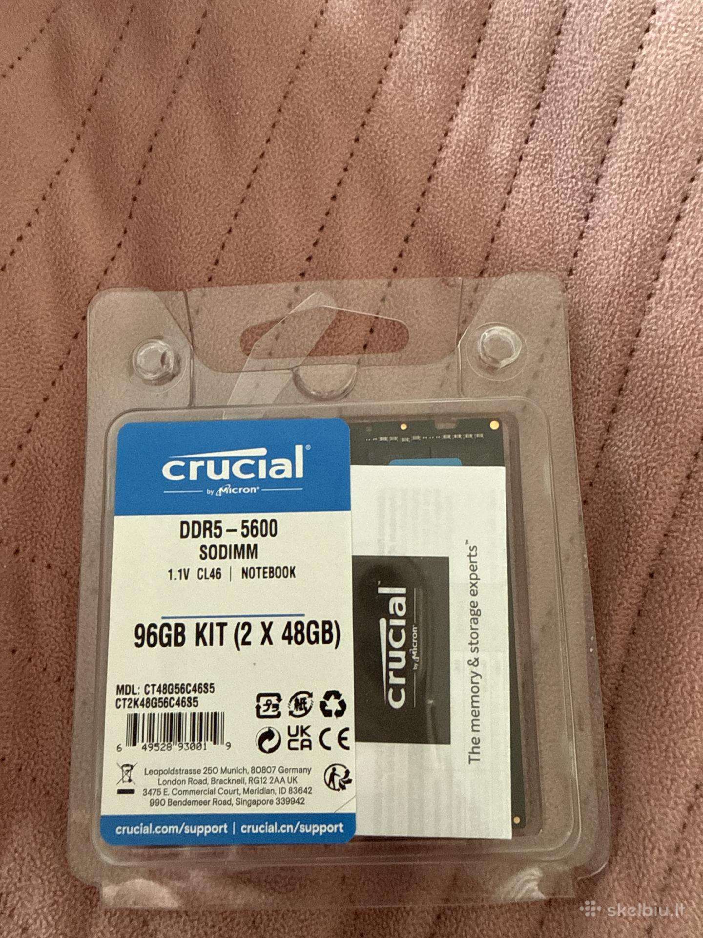 Crucial 96gb (2x48gb) Ddr5-5600 Sodimm