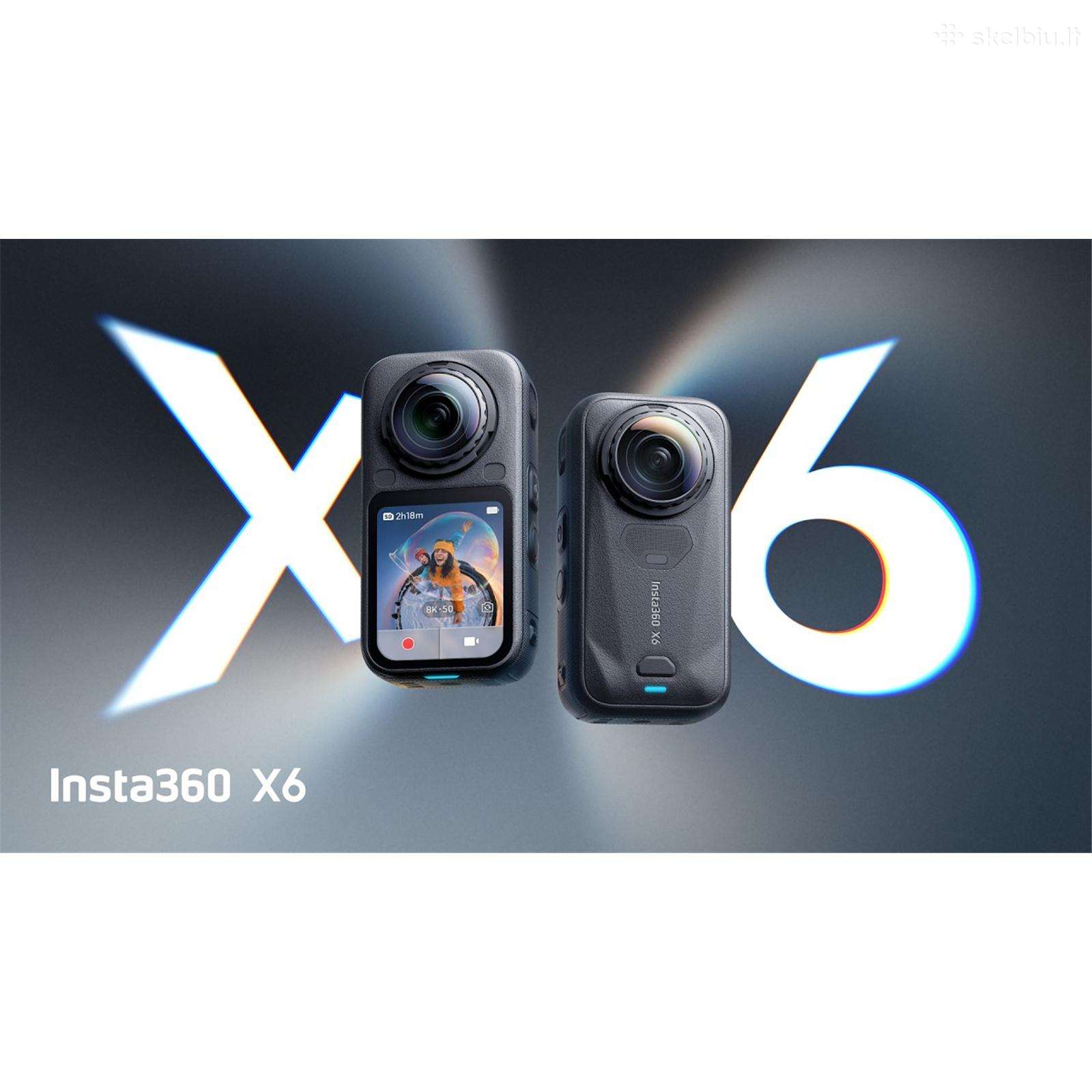 Naujieja Insta360 X6 Standard Bundle 8k 360