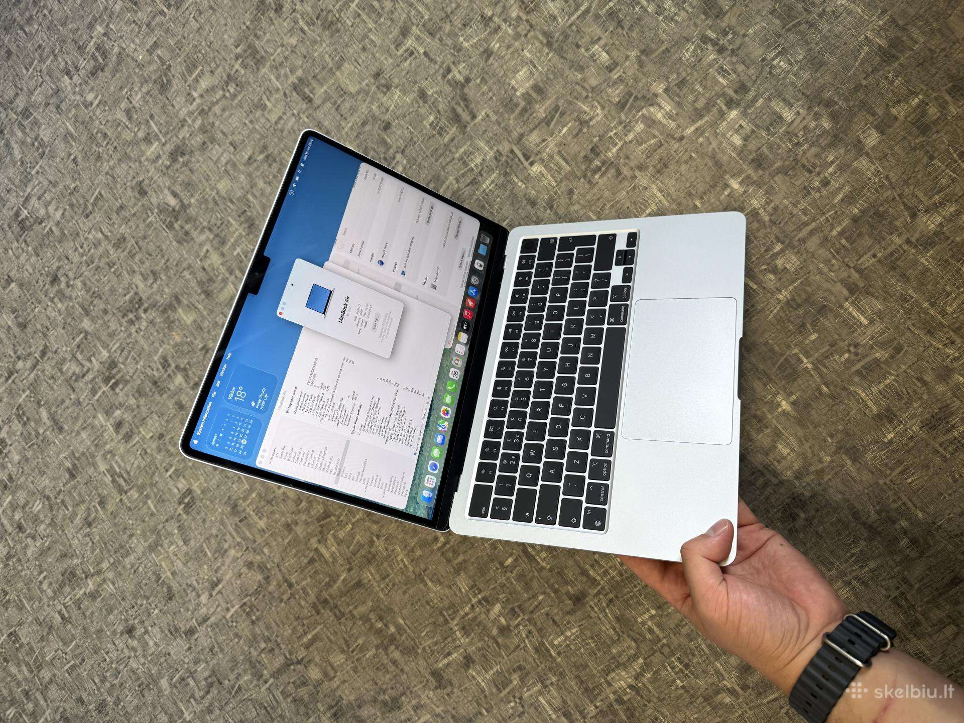MacBook Air 2022 m2/16ram/512gb 100%