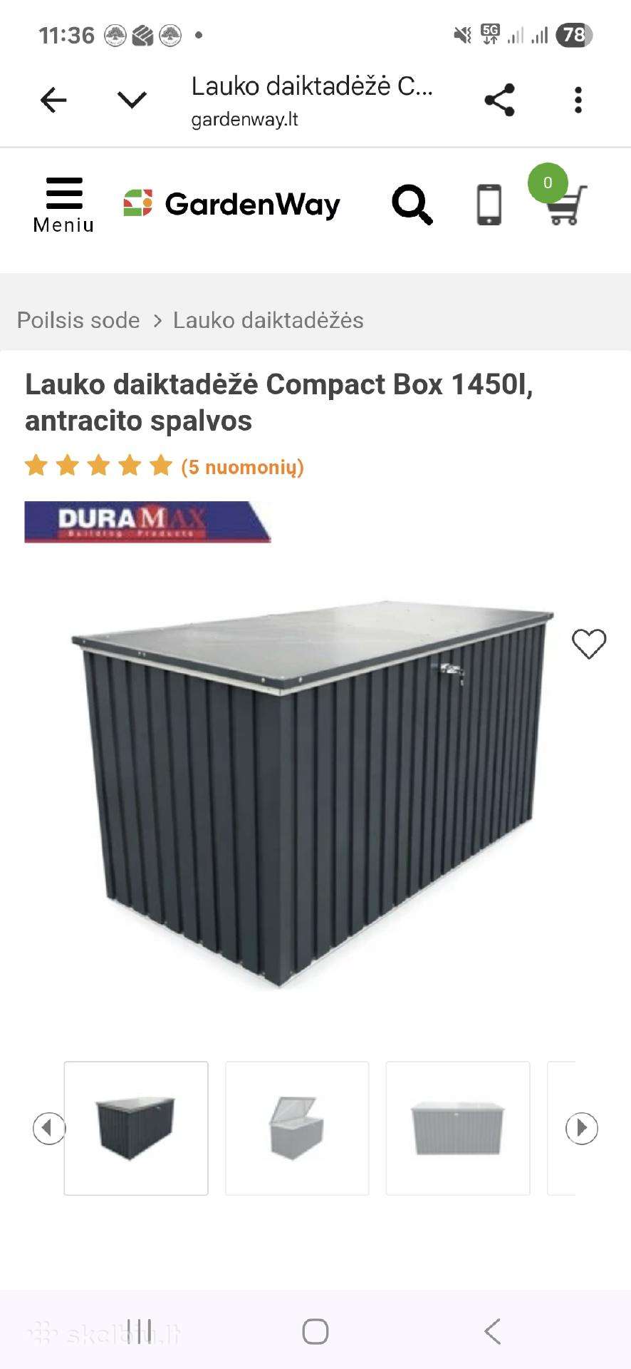 Lauko dėžė daiktams