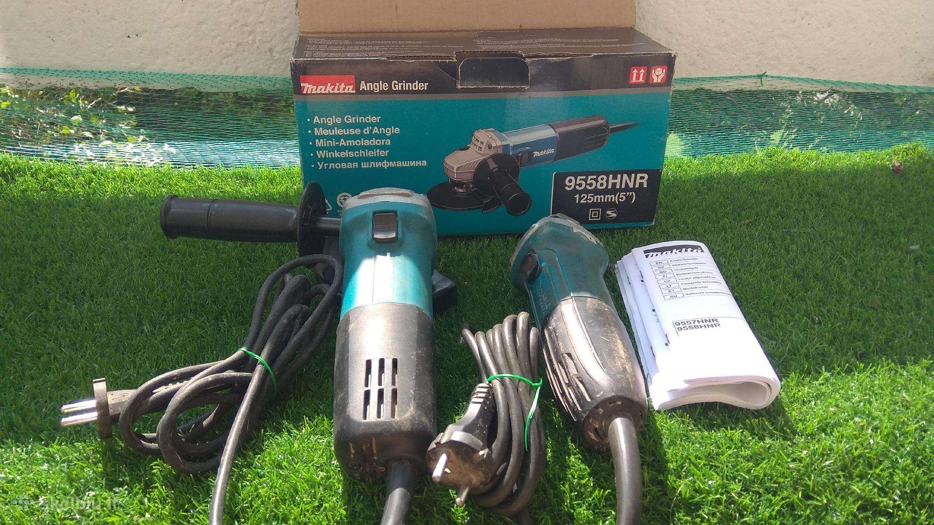 Makita 9558hnr,ga5030 kampinis šlifuoklis dalimis