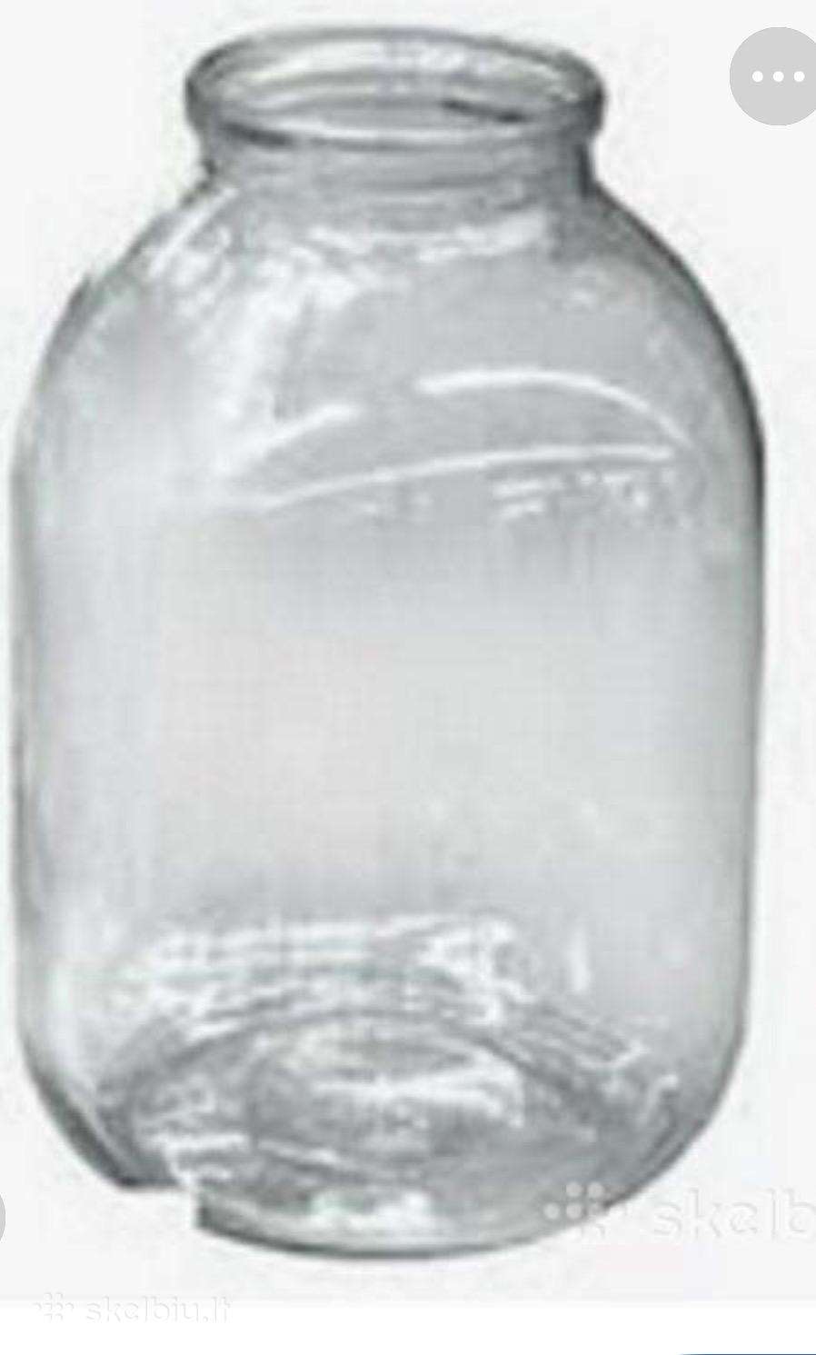 3 l stiklainiai naudoti