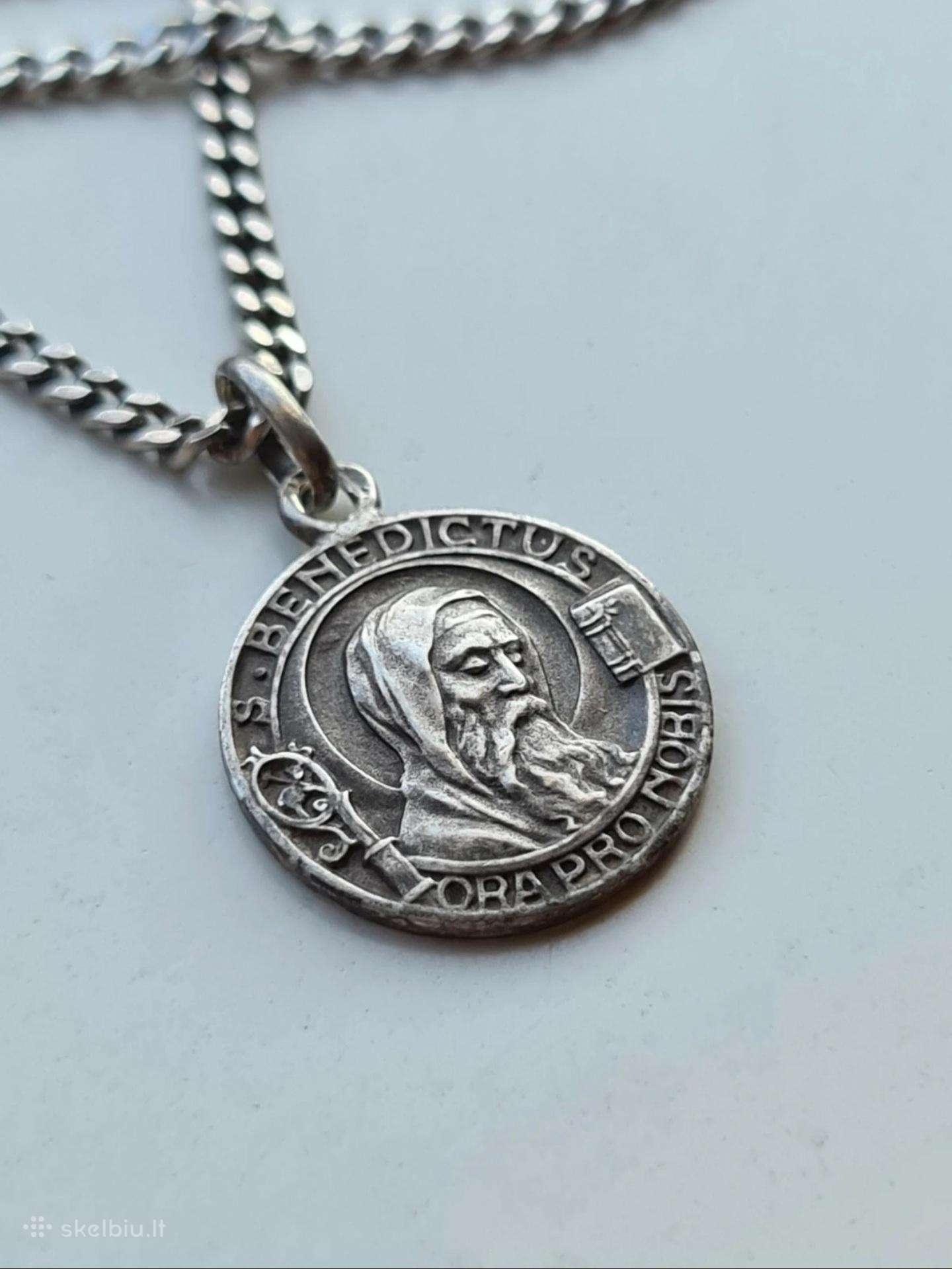 Antikvarinis Sv. Benedikto Medalionas
