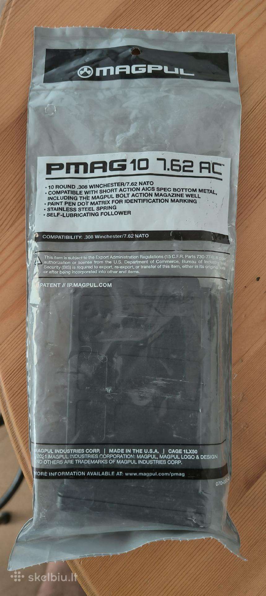 Parduodu Magpul Pmag-10 7.62 Ac