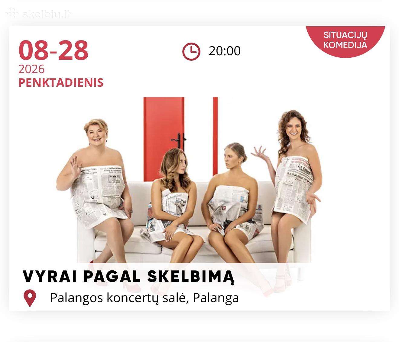 Palangoje. Domino teatras komedija