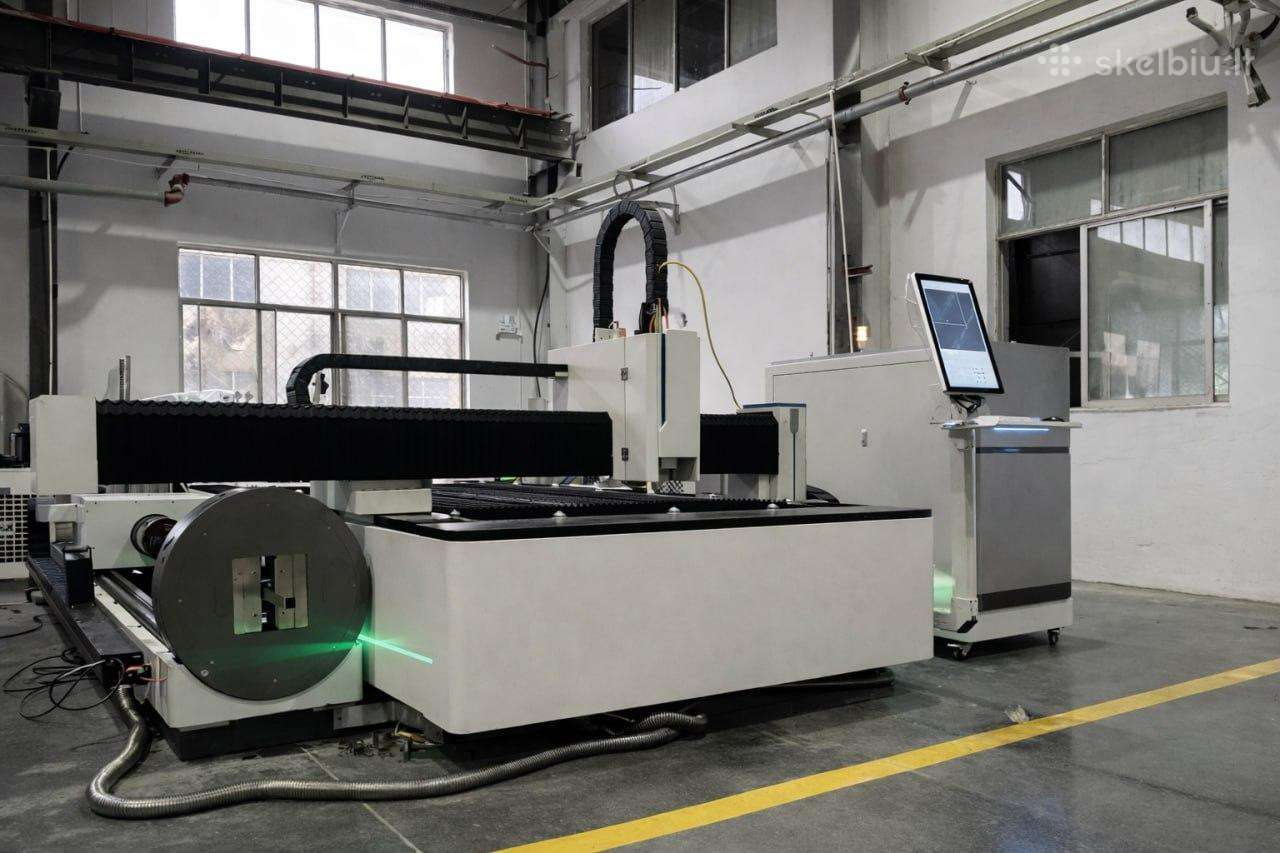 Pluoštinio lazerio pjovimo staklės 1500 x 3000 mm