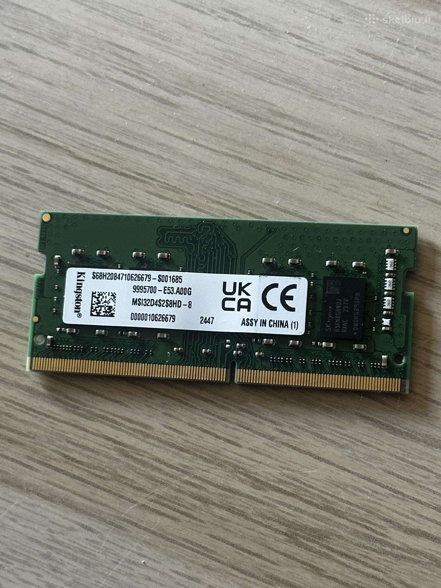 16gb (2x8) Ddr4 RAM for Laptop (3200mhz So-dimm)