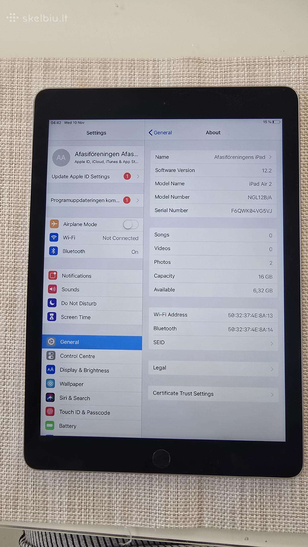 Apple iPad air 2