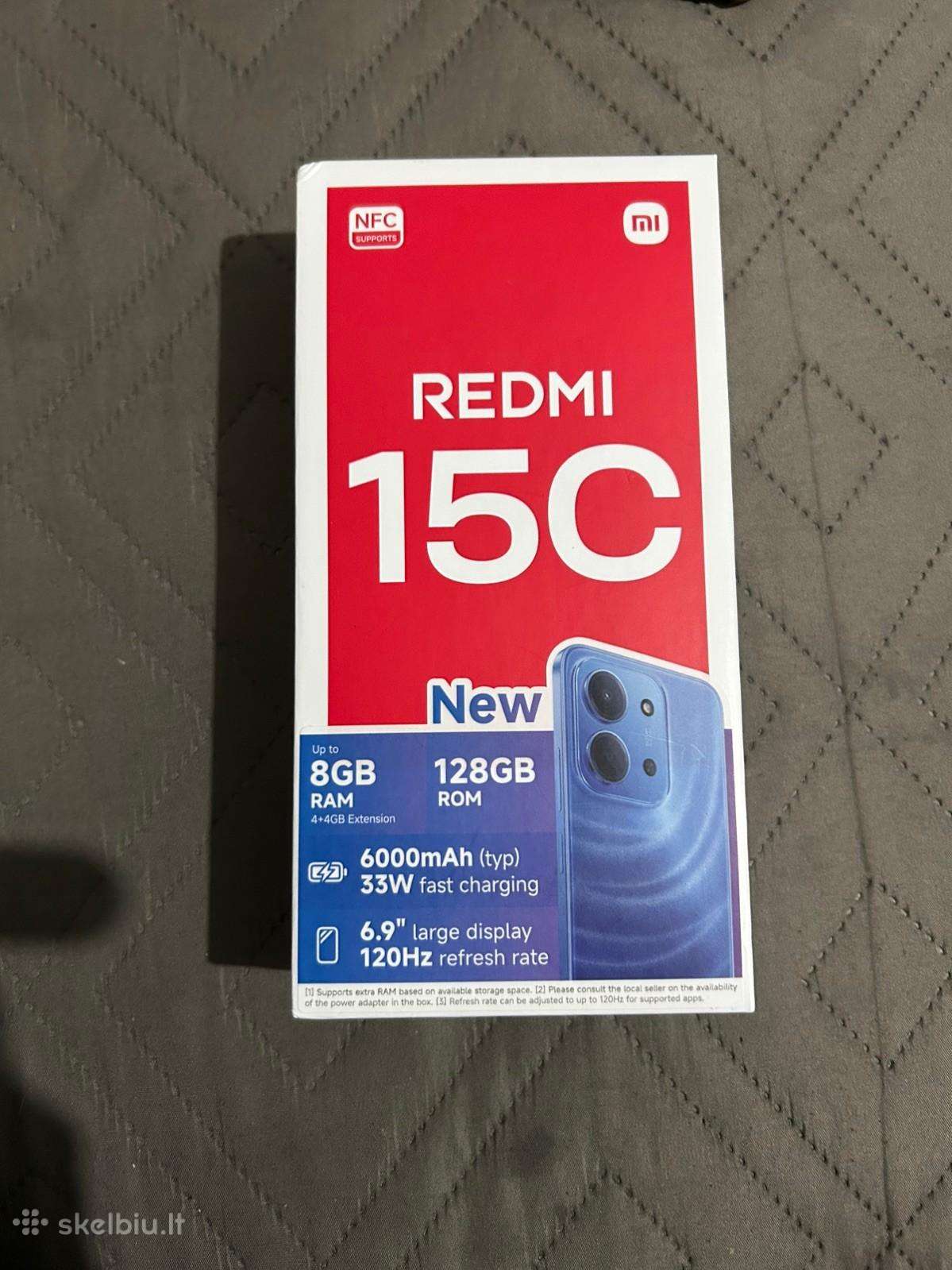 Redmi 15c naujas ir neišpakuotas