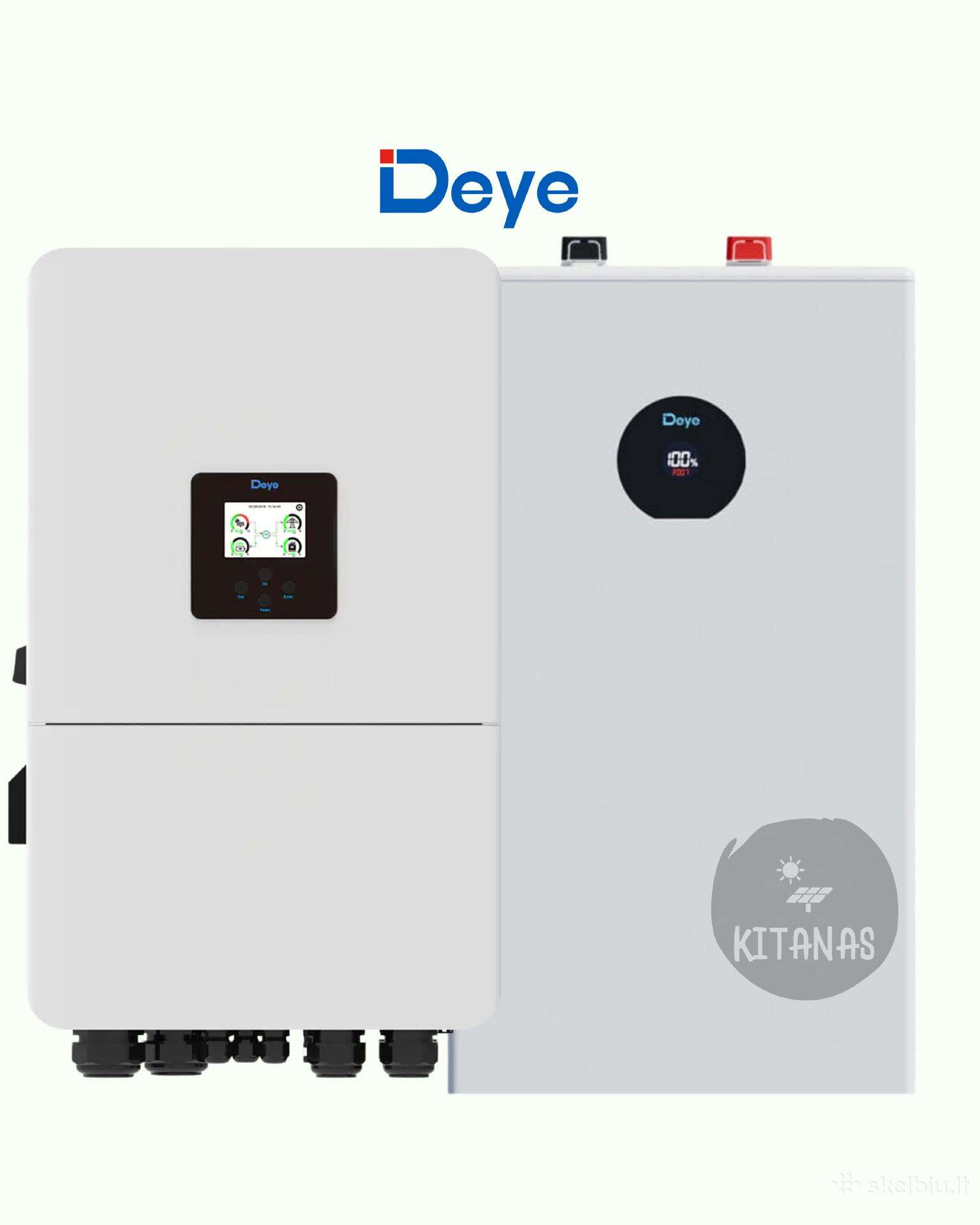 Deye 15kw + Deye 16kwh (10metų garantija)