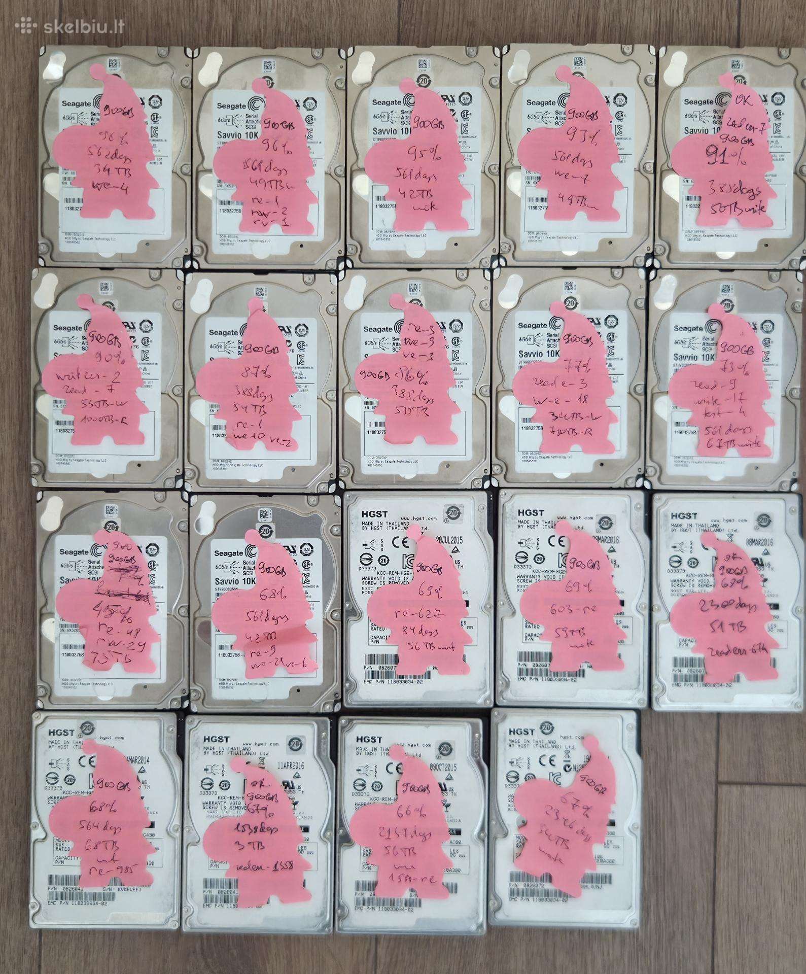 19x900gb 6g 10k rpm sas HDD 2.5"
