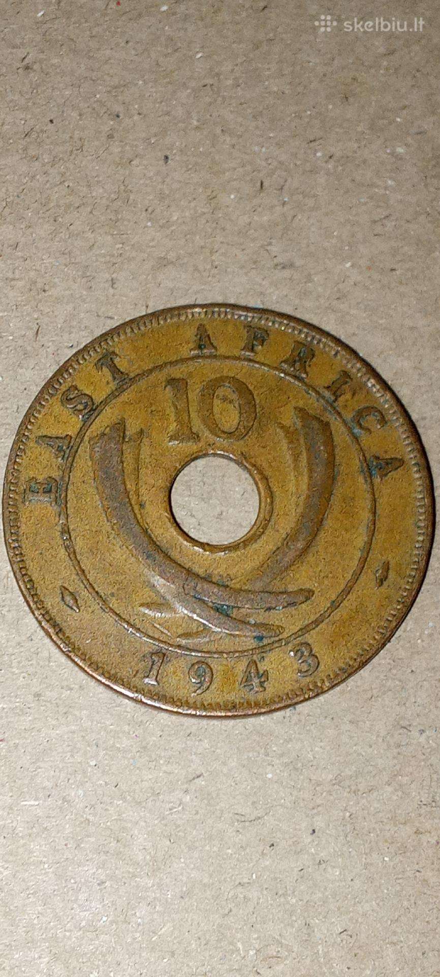 Rytų Afrika 10 centų 1943