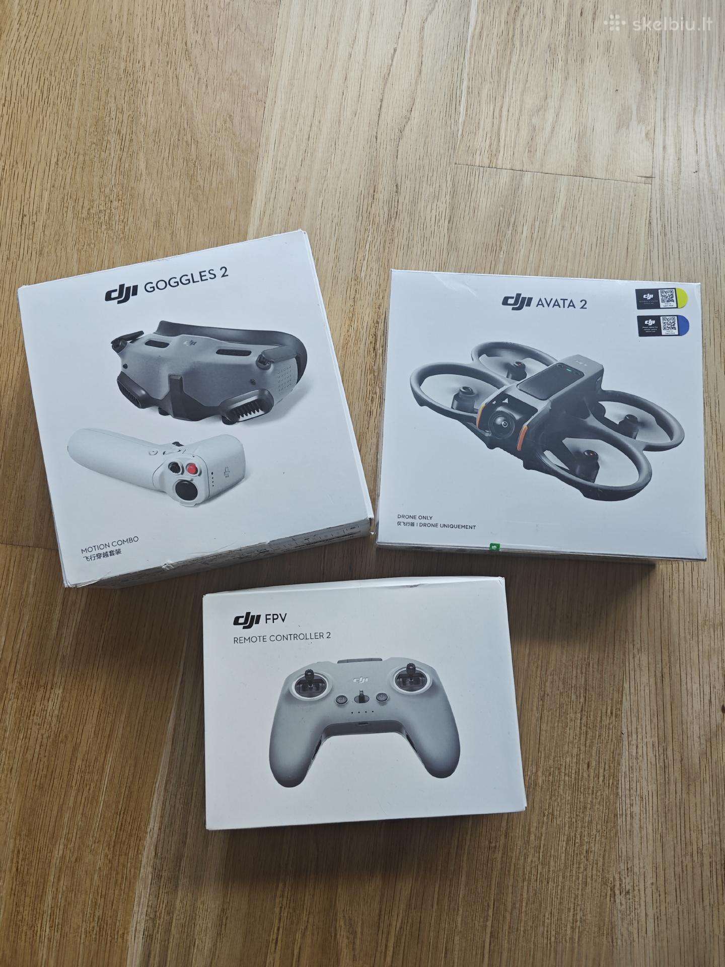 Naujas Dji Avata 2 komplektas