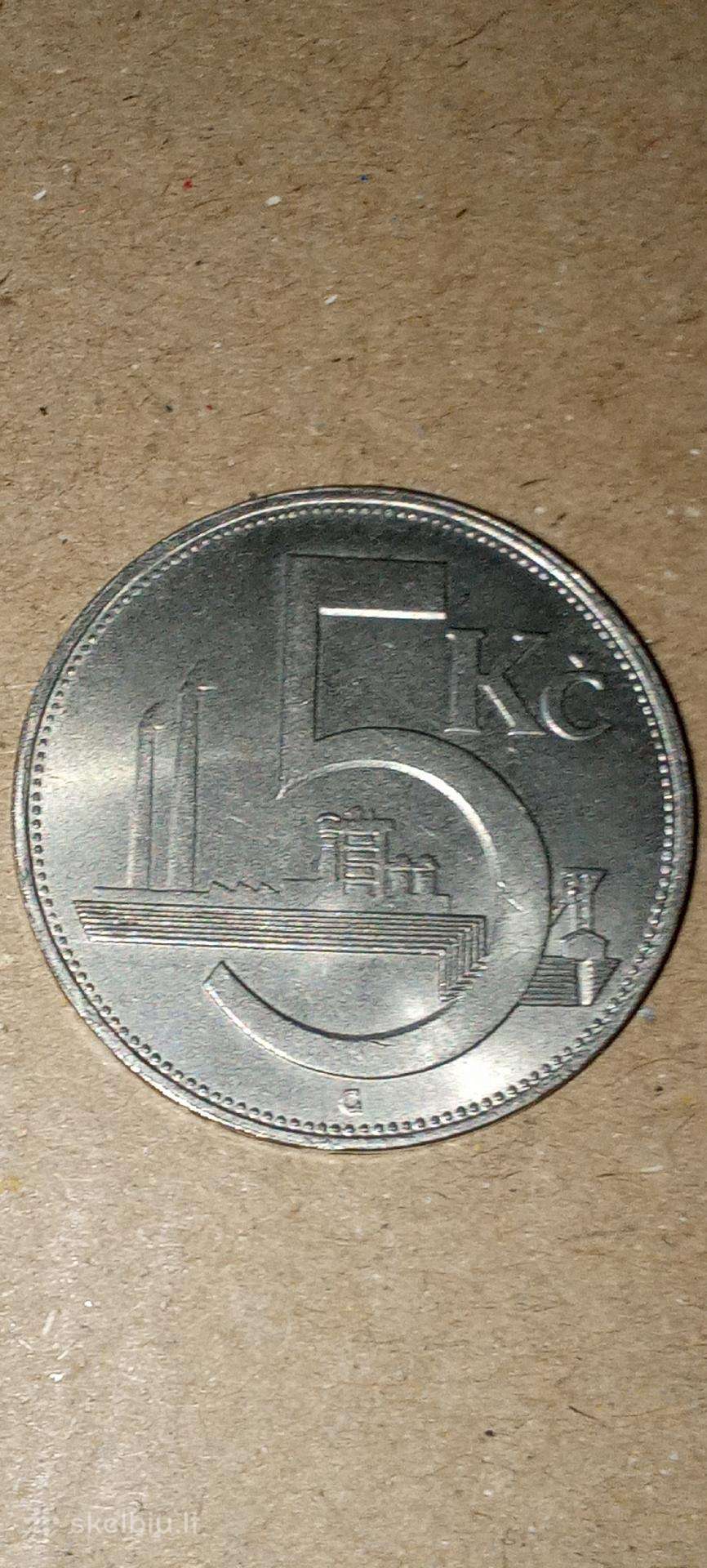 Čekoslovakija 5 korūnos 1938