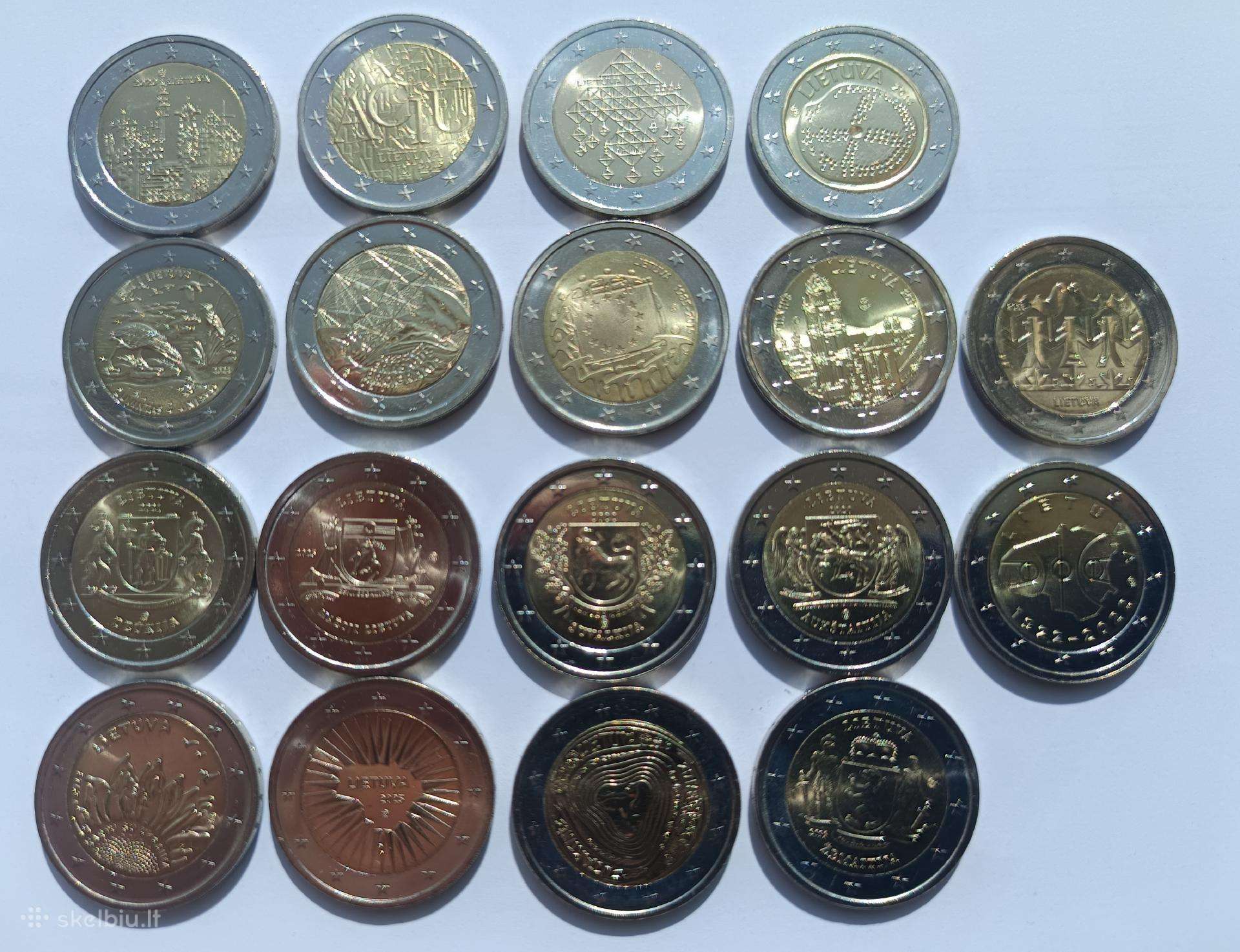 2 eurų Lietuviškos monetos