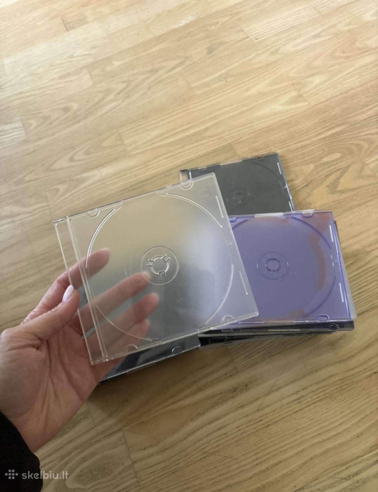 20 CD diskų dėklų / dėžučių