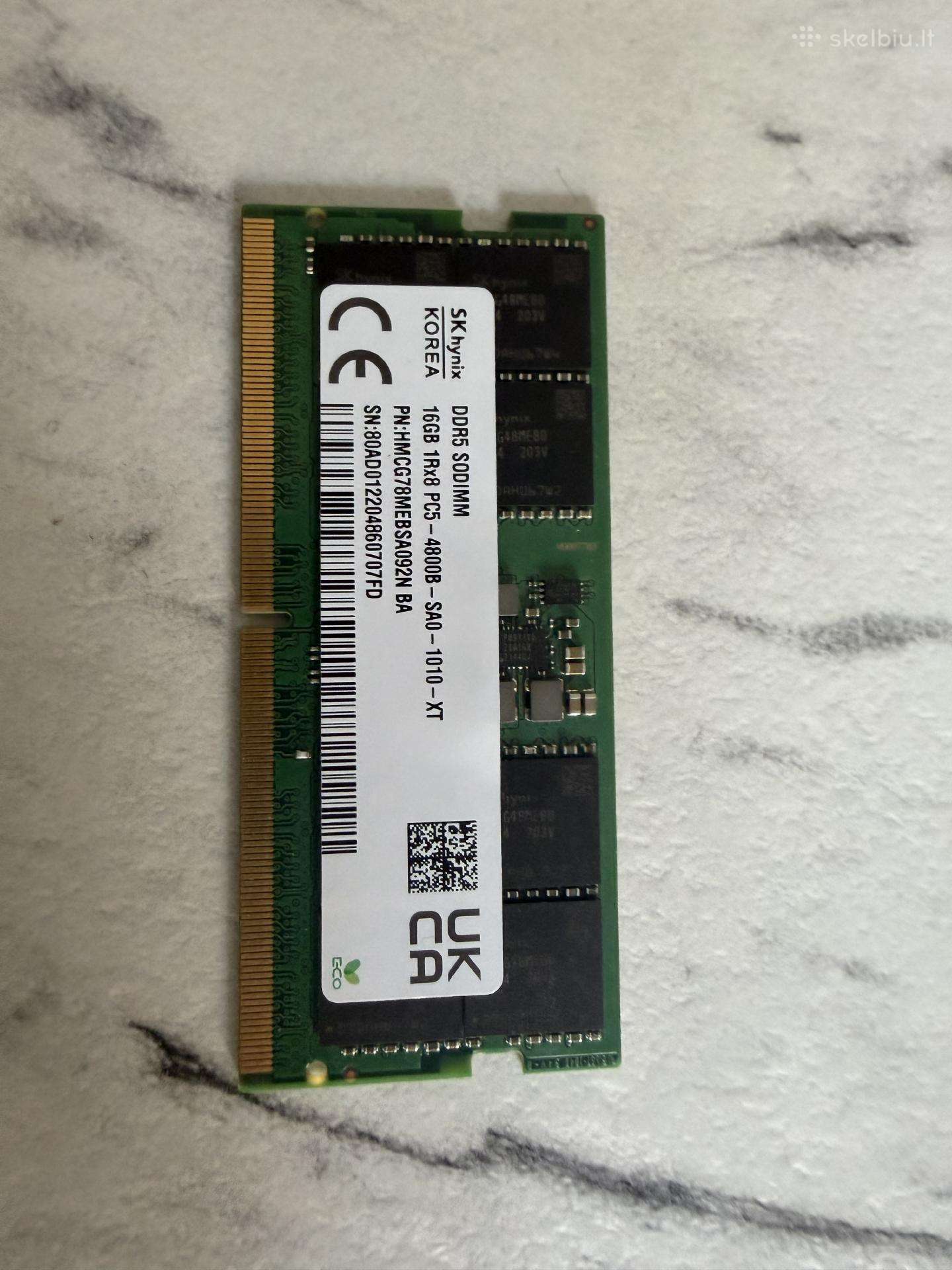 Keičiu 16gb ddr5 i 8gb