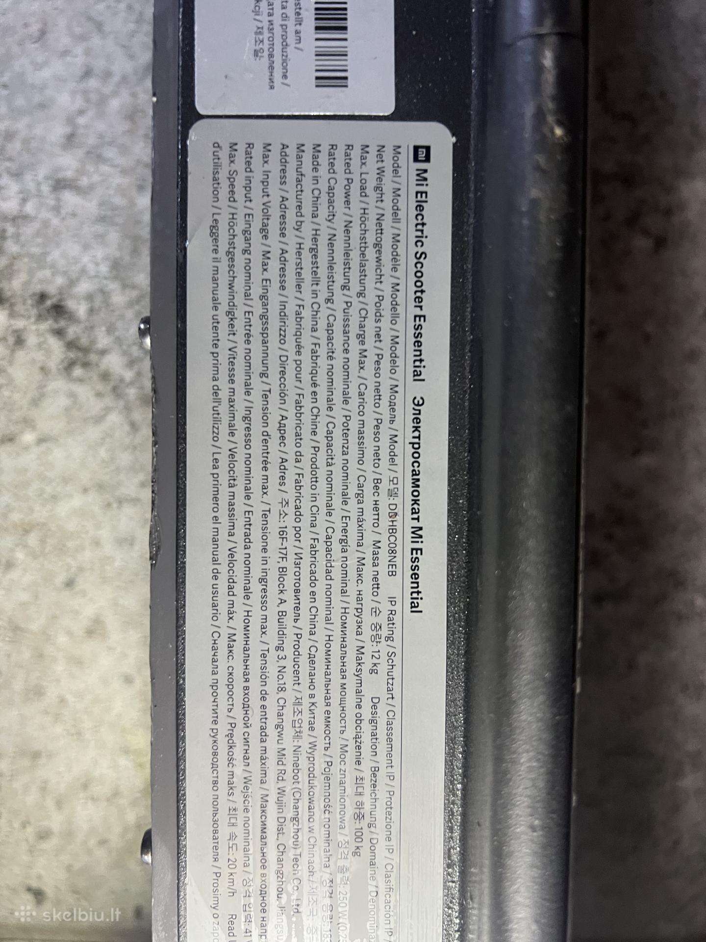 Xiaomi Mi electric scooter essential paspirtukas