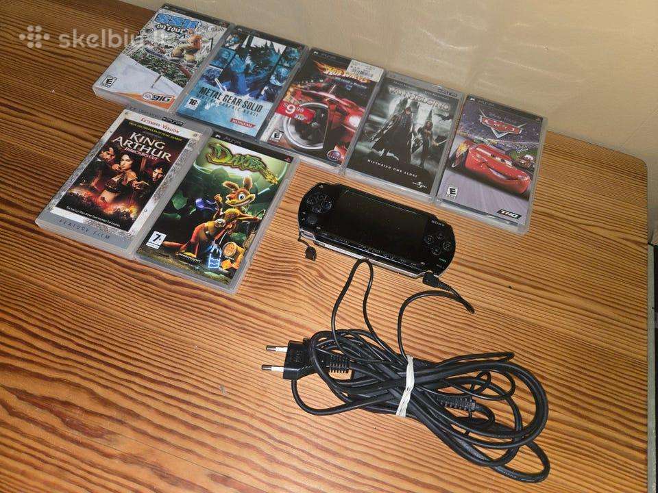 PSP konsolė su žaidimais