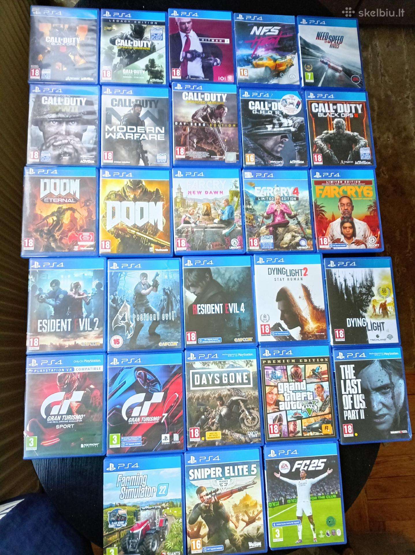 Nauji, naudoti Ps4 žaidimai