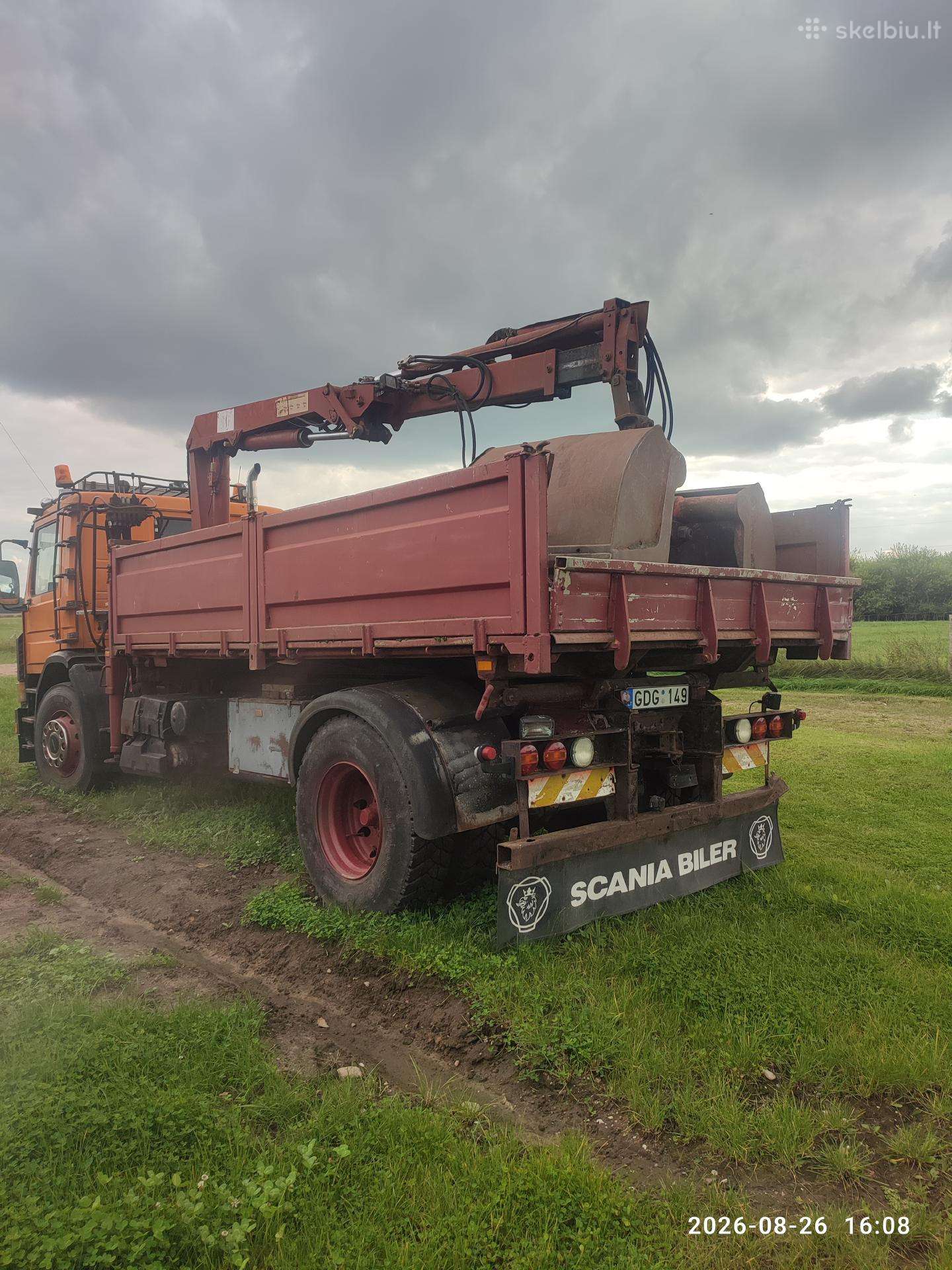 Scania 93, dumpers with crane