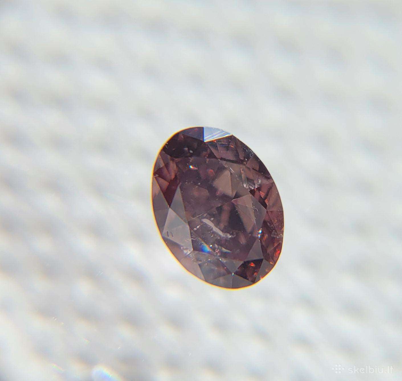 Natūralus deimantas 0.51 ct (rožinės spalvos)